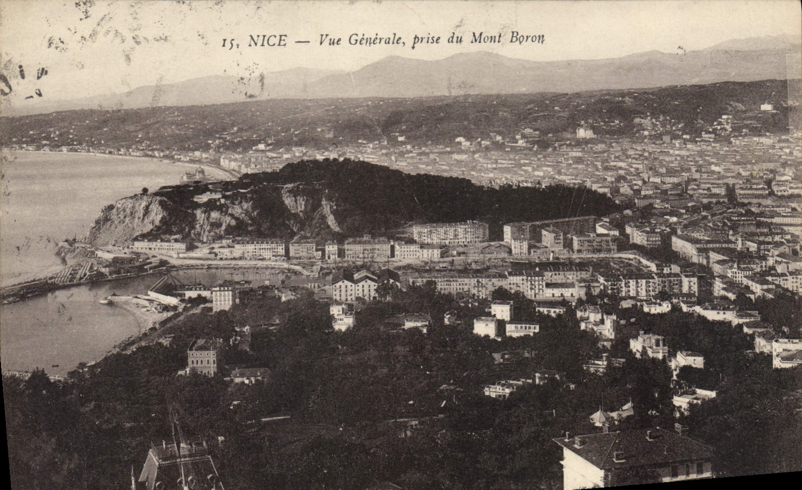 CPA Nice Vue Generale prise du Mont Boron
