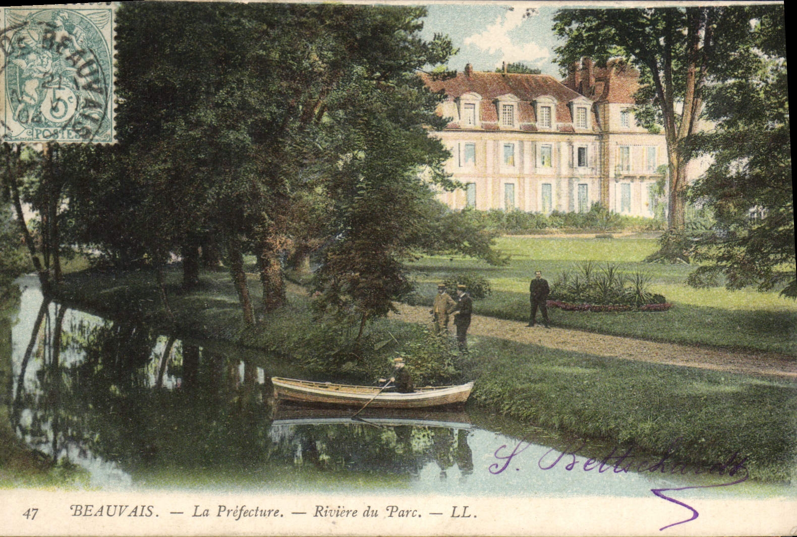 CPA Beauvais La Prefecture Riviere du Parc 