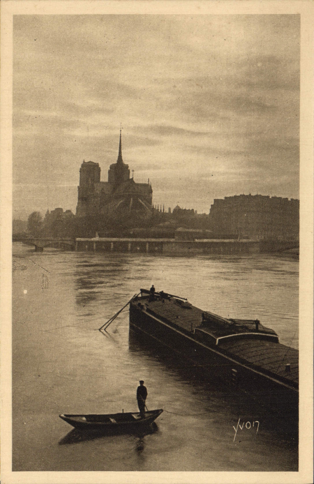 CPA Paris En Flanant La Seine au Quai de la Tournelle 