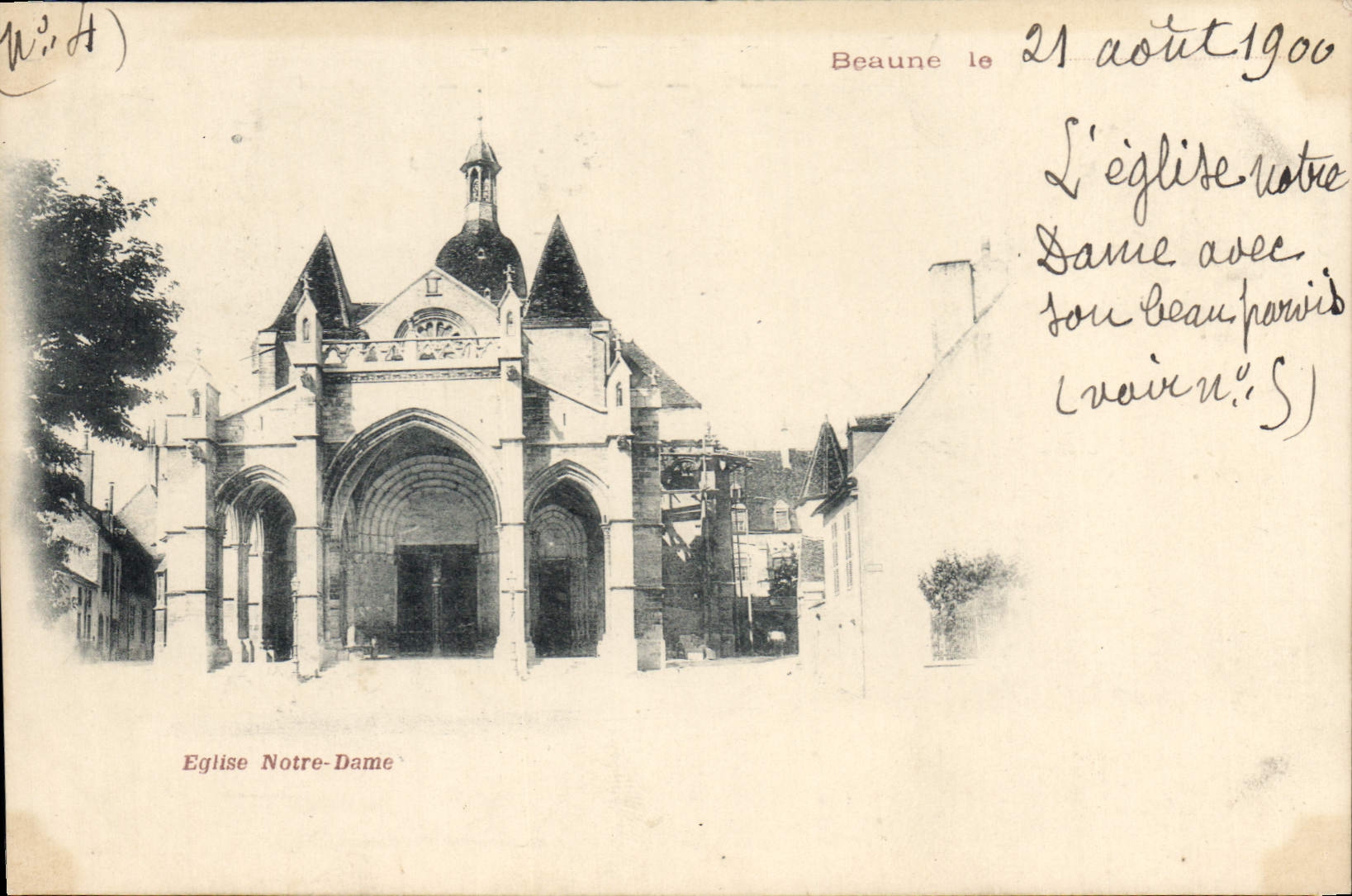CPA Beaune Eglise Notre Dame 