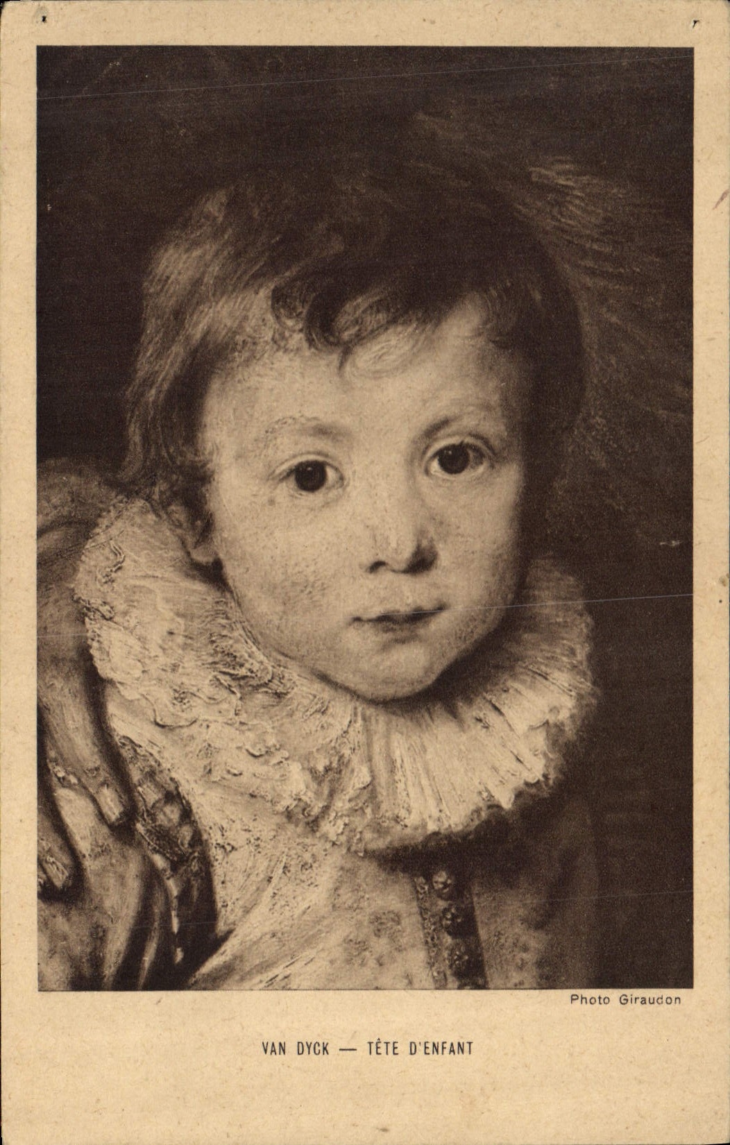CPA Van Dyck Tete d'Enfant 