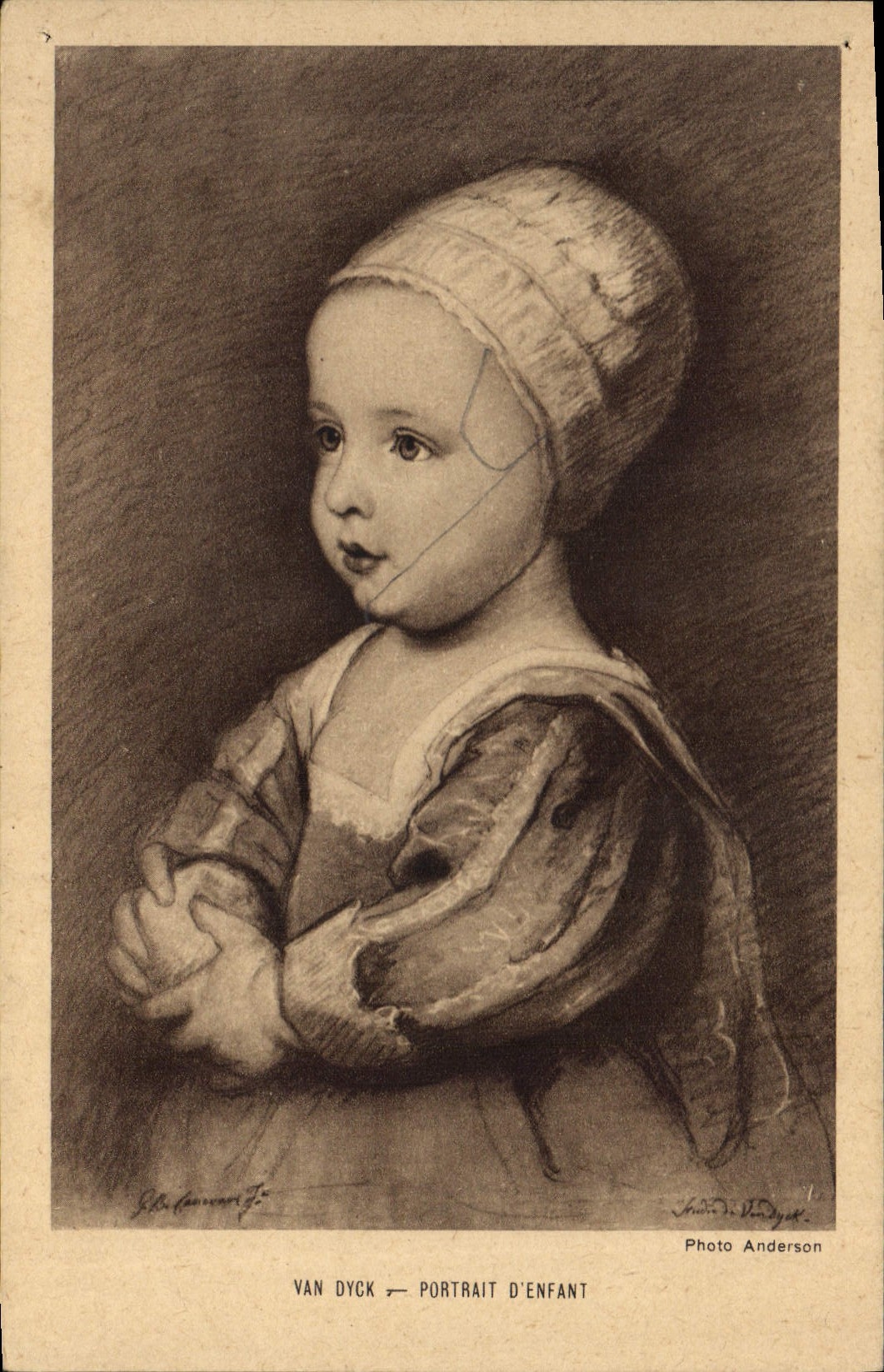 CPA Van Dyck Portrait d'Enfant 