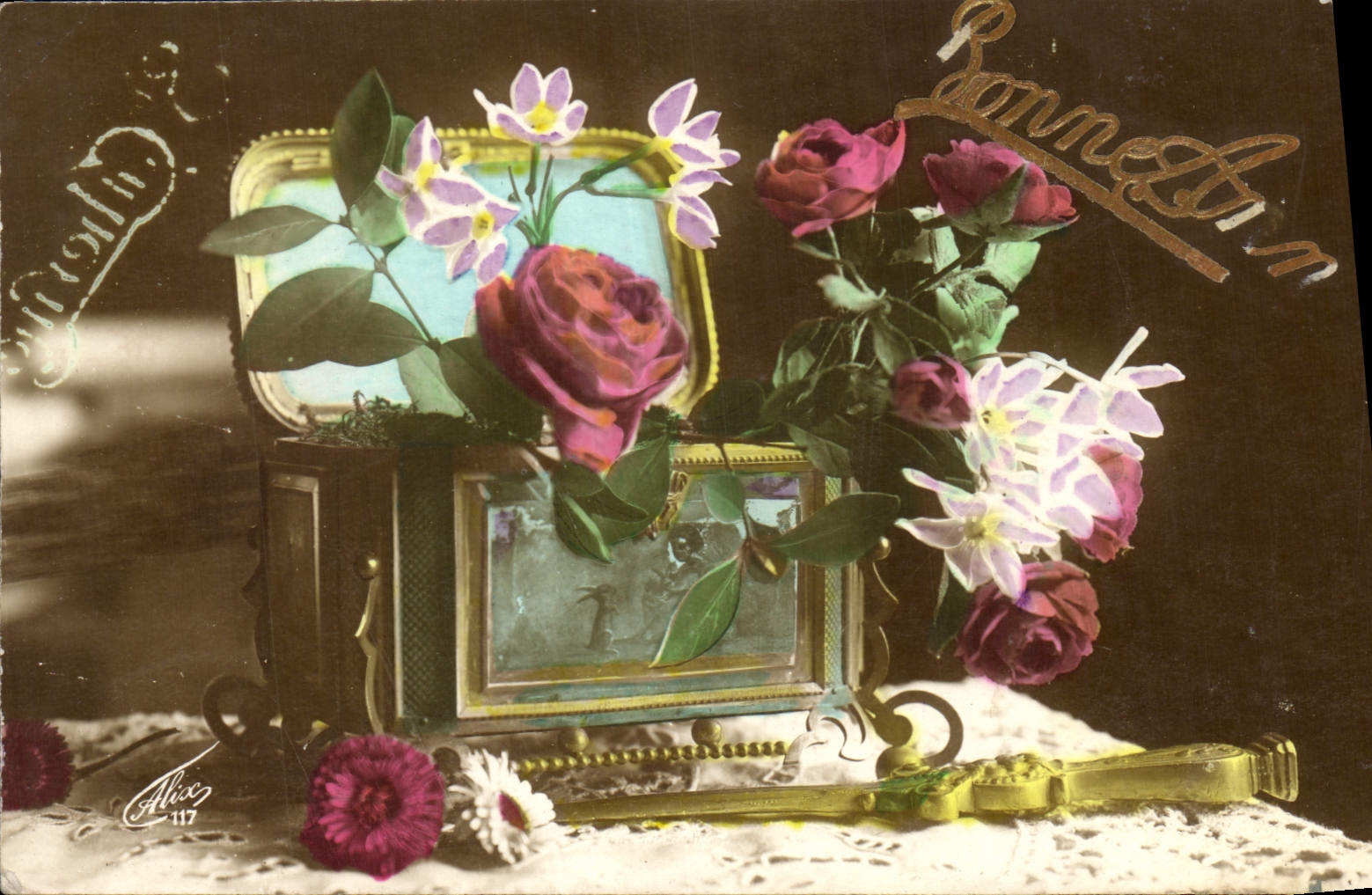 CPA Fantaisie Fleurs