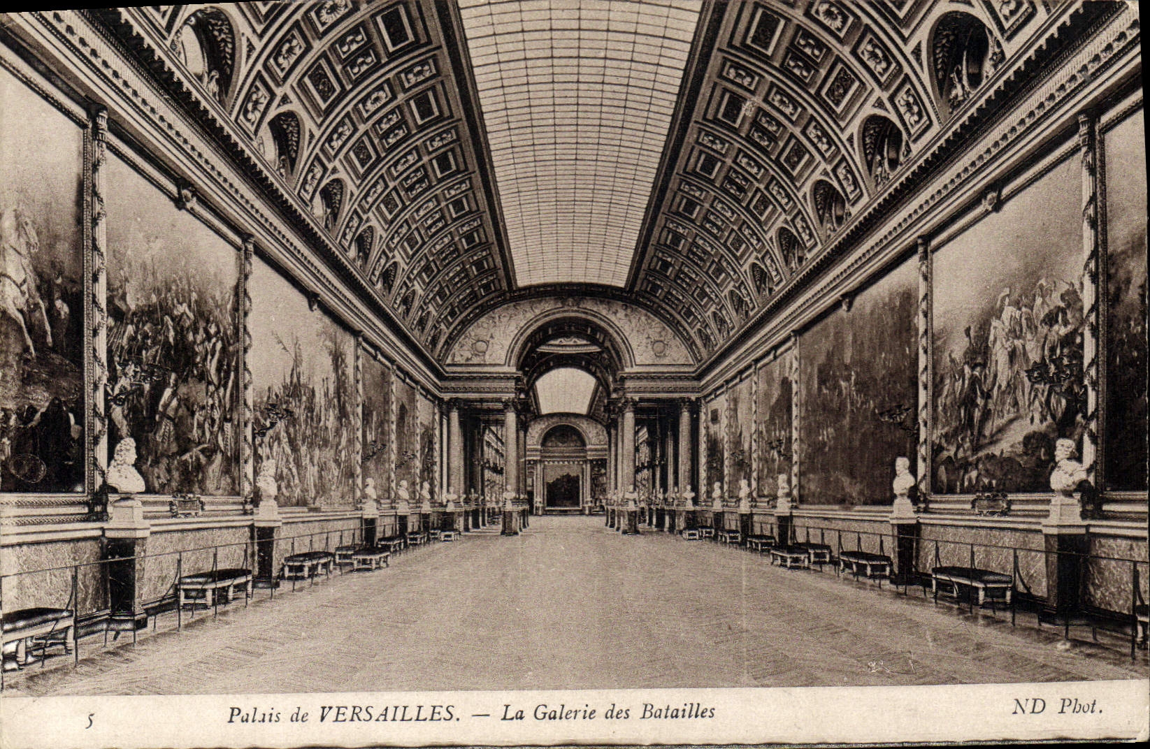CPA Palais de Versailles La Galerie des Batailles 