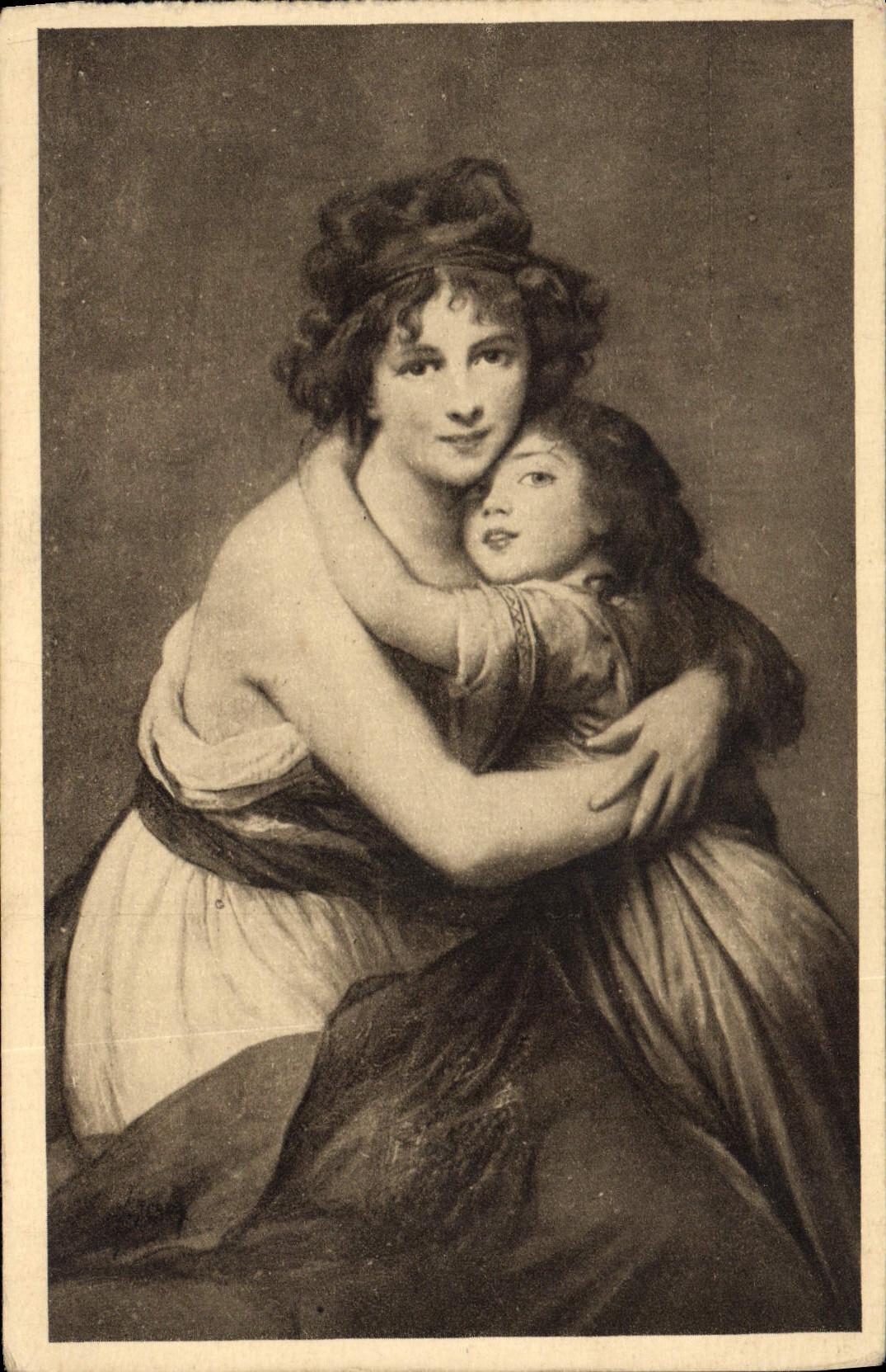 CPA Vigee Lebrun Portait de l'Artiste et de sa Fille 