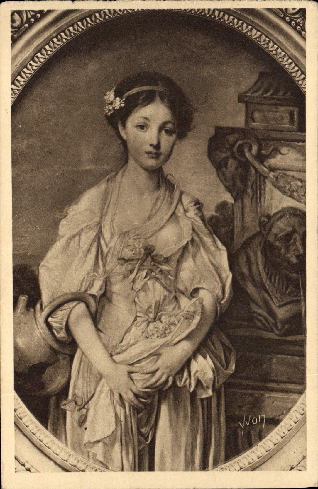 CPA Greuze Le Cruche Cassee 