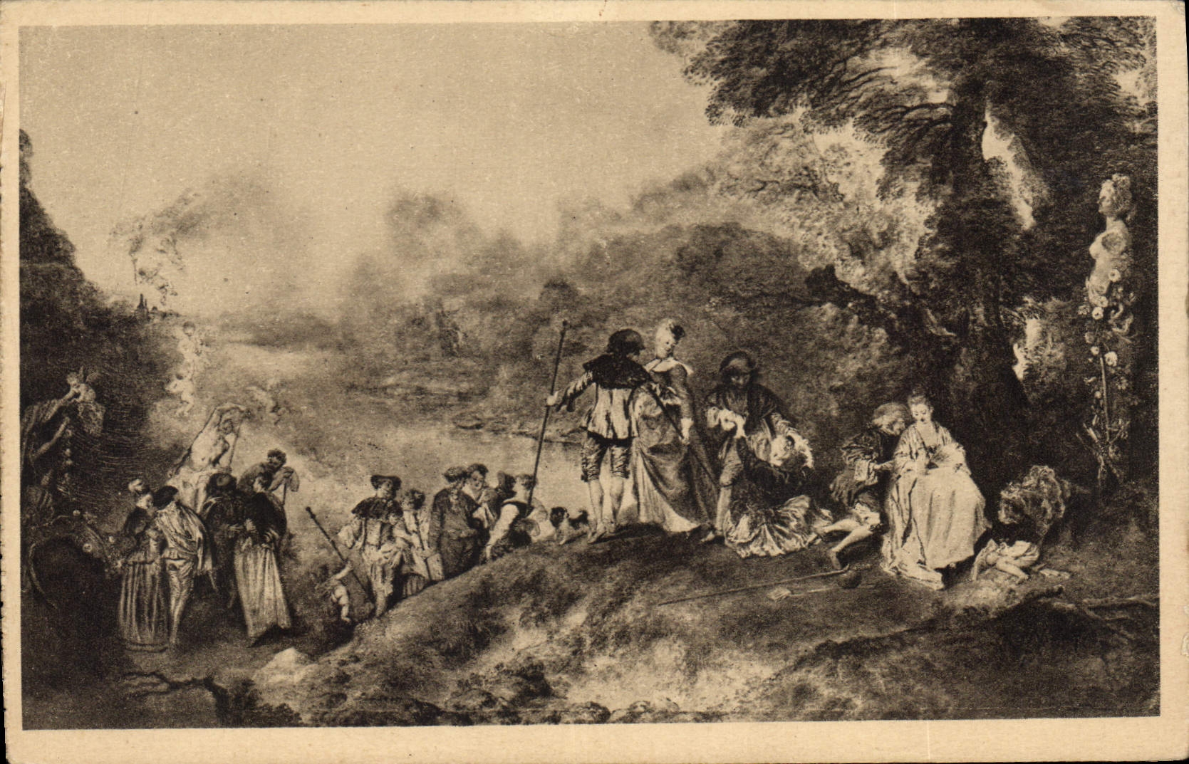 CPA L'Embarquement pour Cythere 