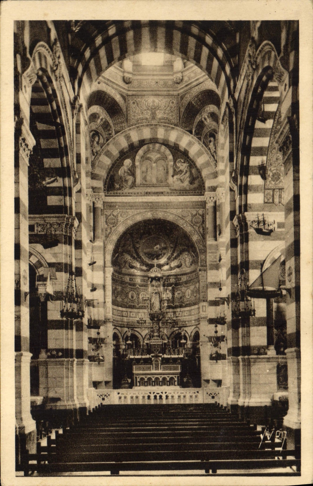 CPA Marseille Notre Dame de la Garde Interieur de la Basilique 