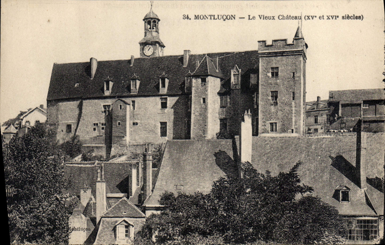 CPA Montlucon Le Vieux Chateau 