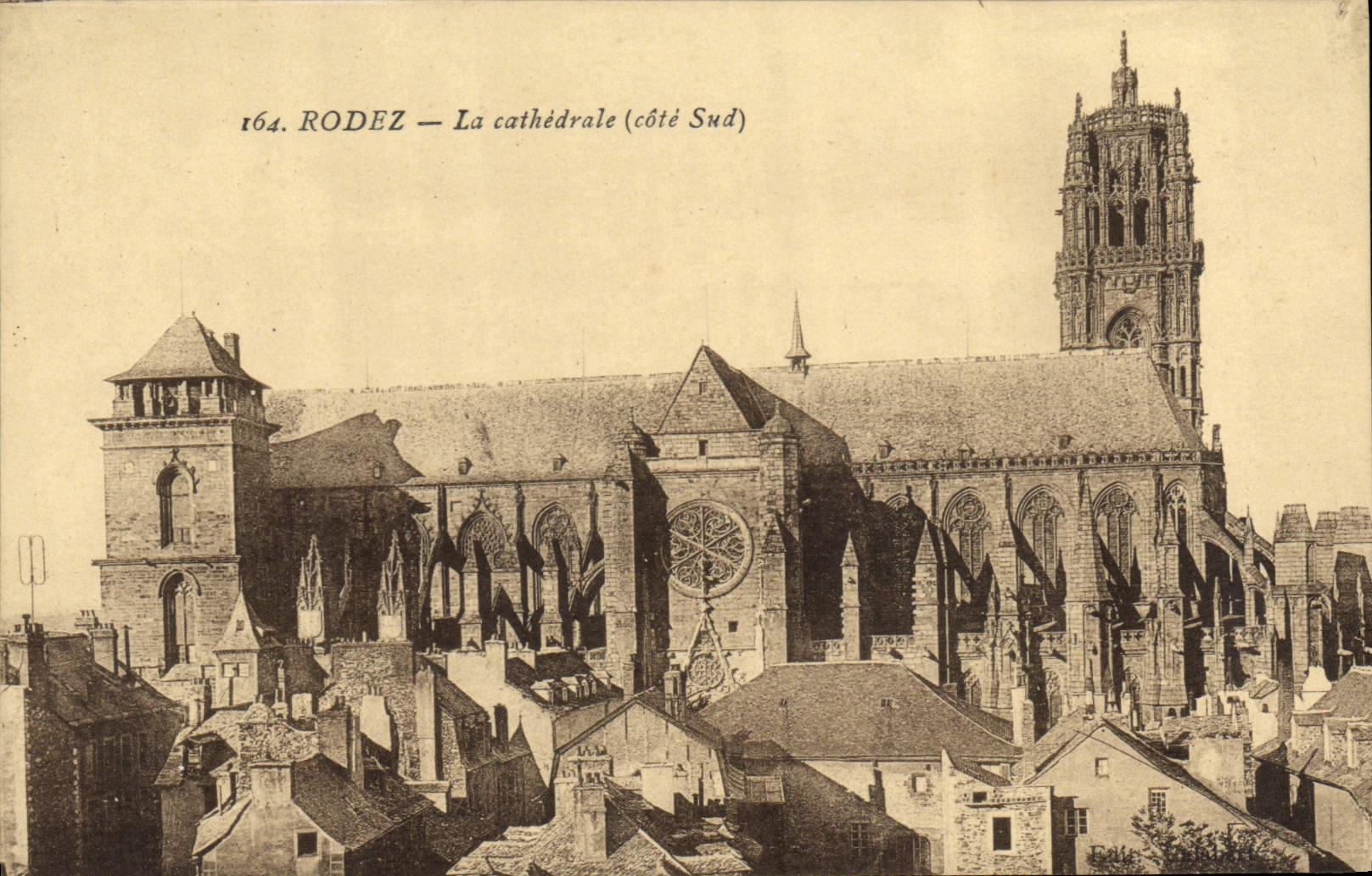 CPA Rodez La Cathedrale Cote Sud 