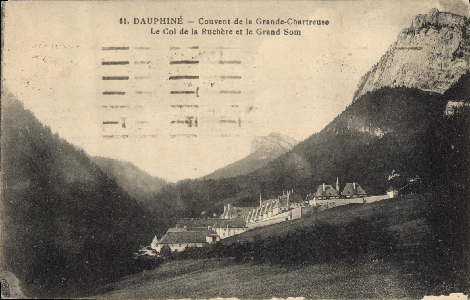 CPA Dauphine Couvent de la Grande Chartreuse Le Col de la Ruchere et le Grand Som 