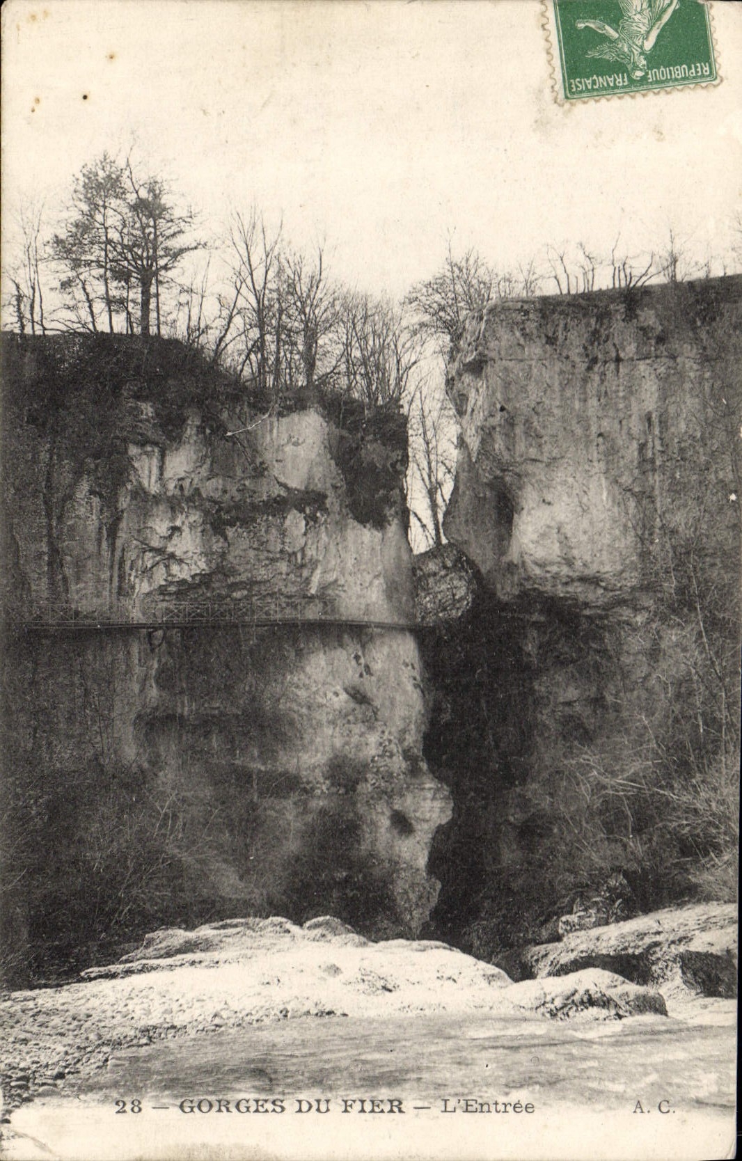 CPA Gorges du Fier l'Entree 