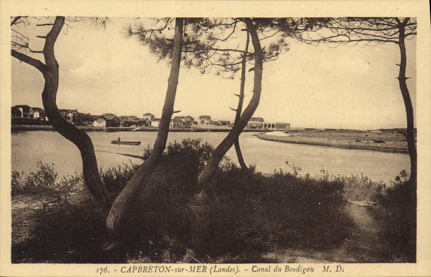 CPA Capbreton sur Mer Landes Canal du Boudigau