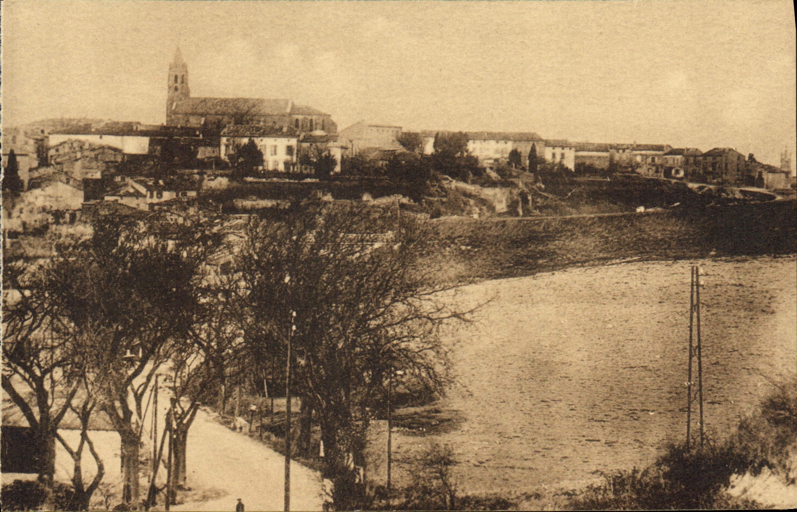 CPA Fanjeaux vue generale 