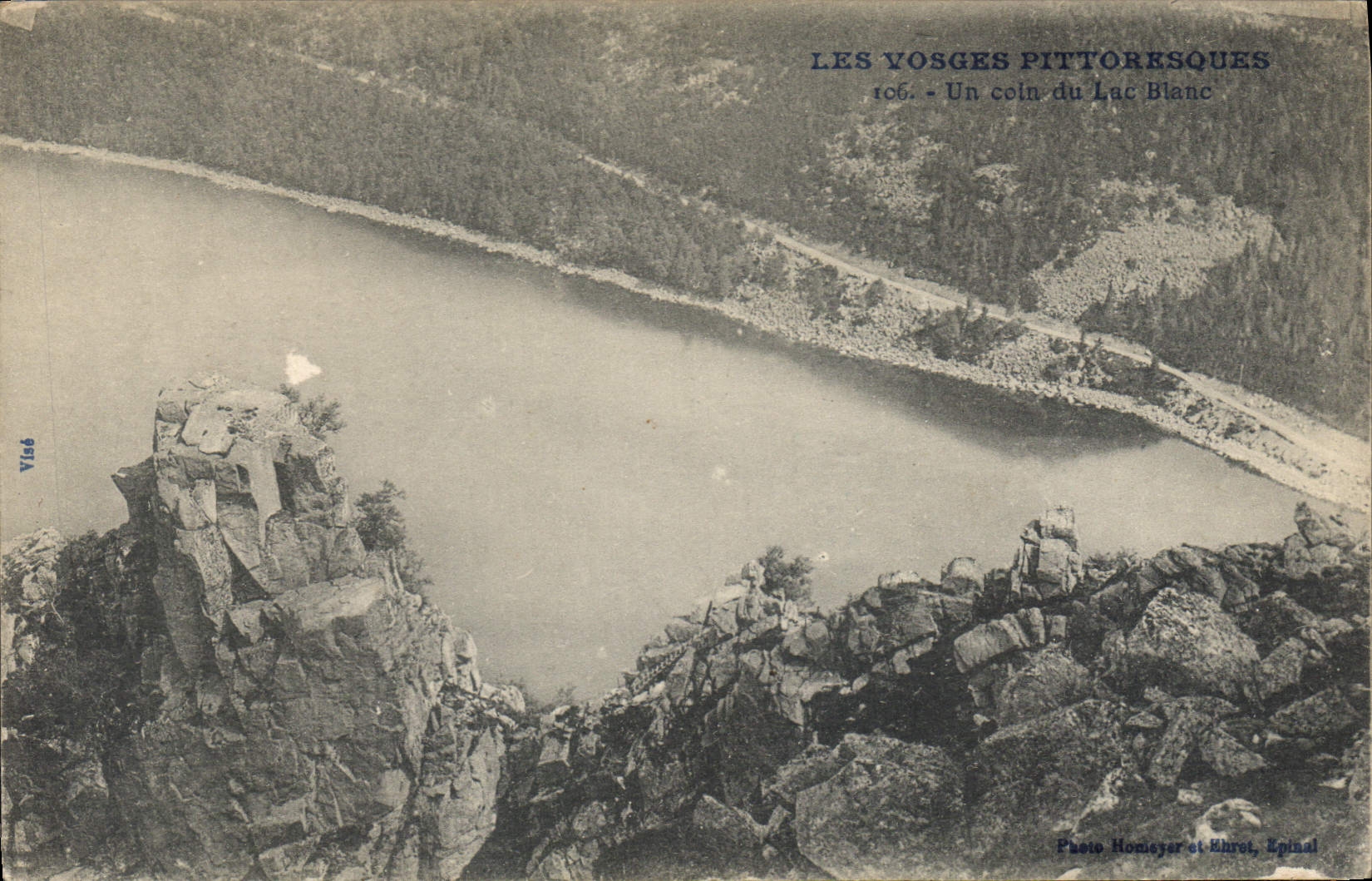 CPA Les Vosges Pittoresques un coin du Lac Blanc