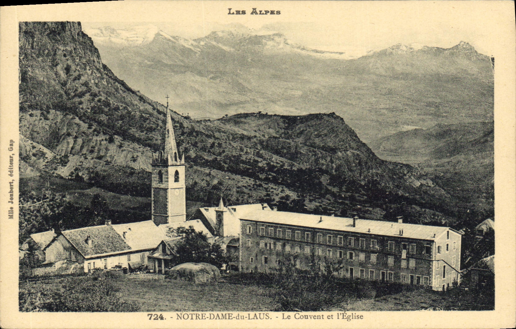 CPA Les Alpes Notre Dame du Laus le Couvent et l'Eglise