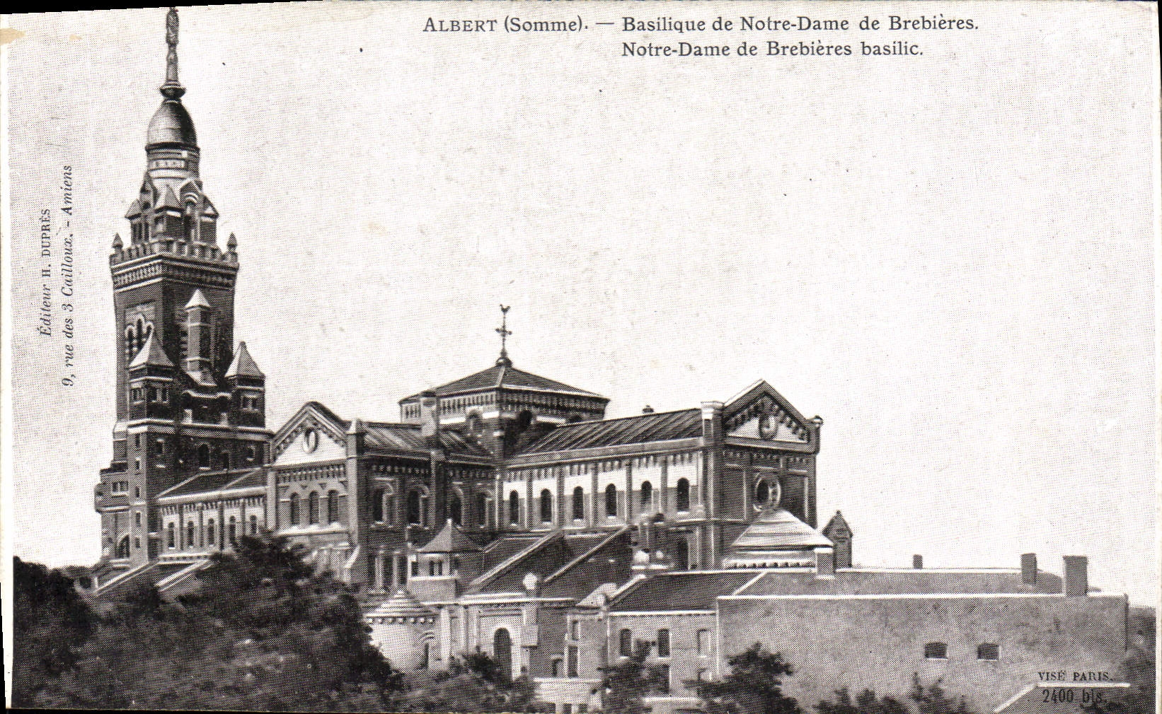 CPA Albert Somme Bssilique de Notre Dame de Brebieres