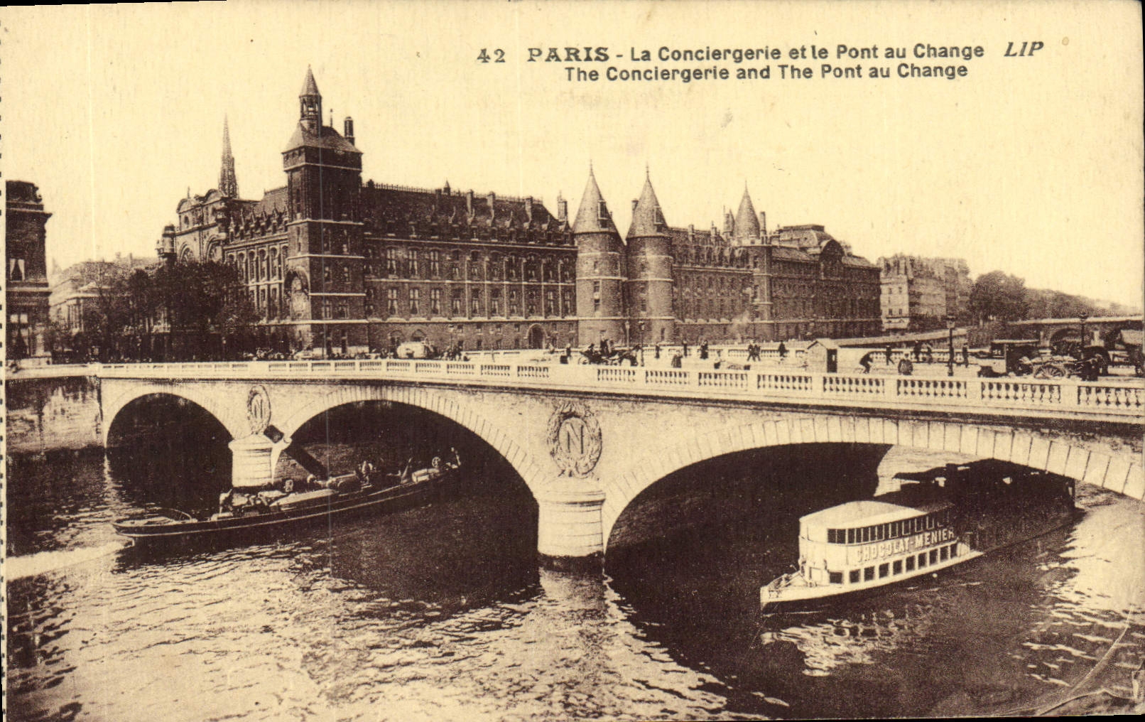 CPA Paris la Conciergerie et le Pont au Change