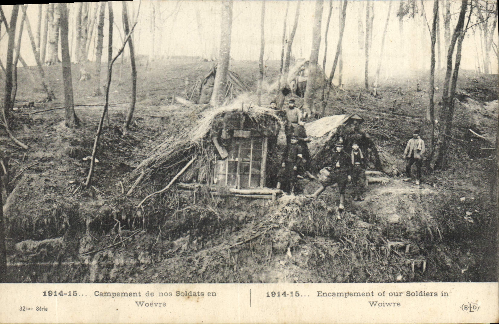 CPA Campement de nos Soldats en Woevre Militaria