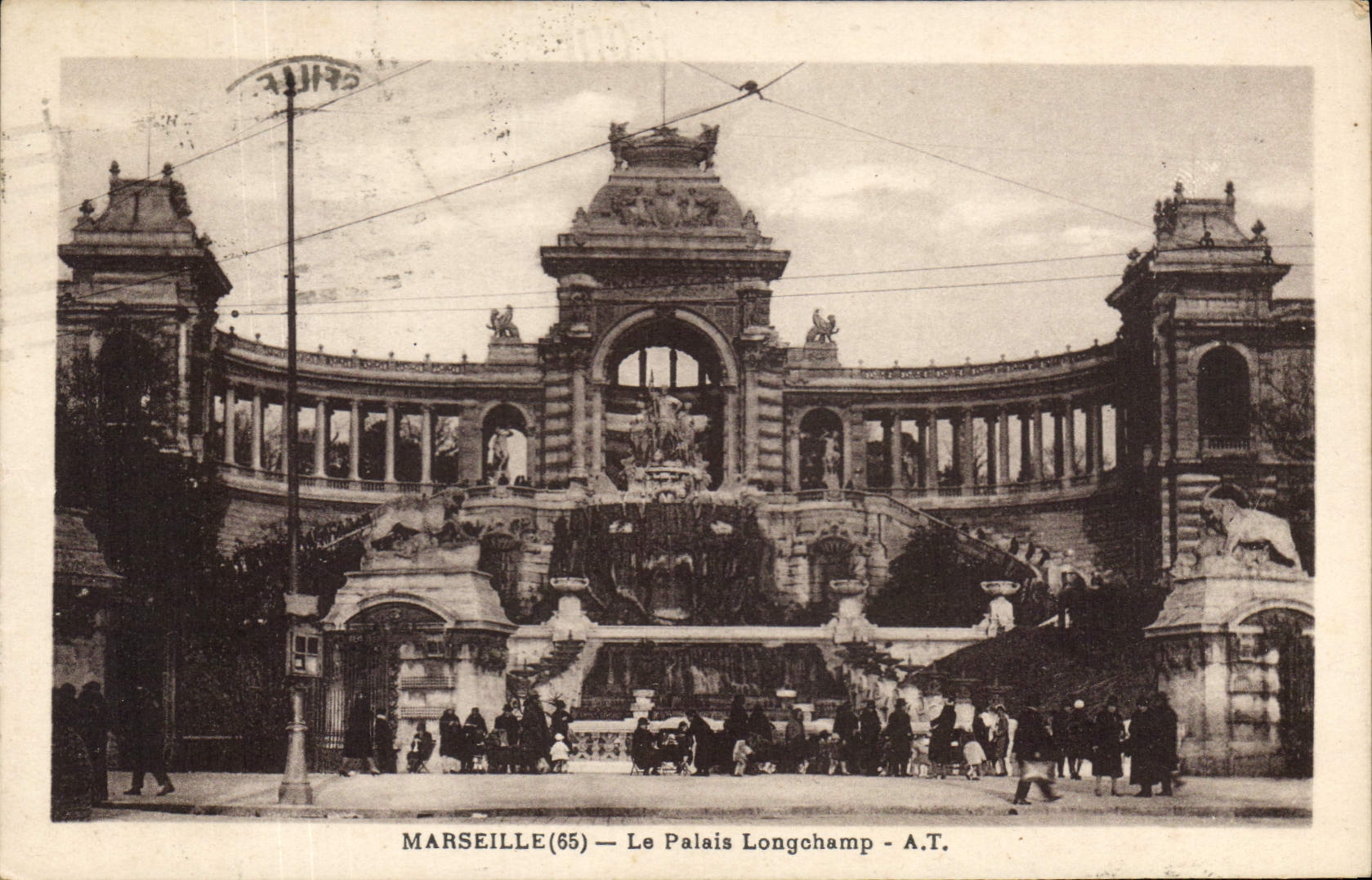 CPA Marseille le Palais Longchamp 