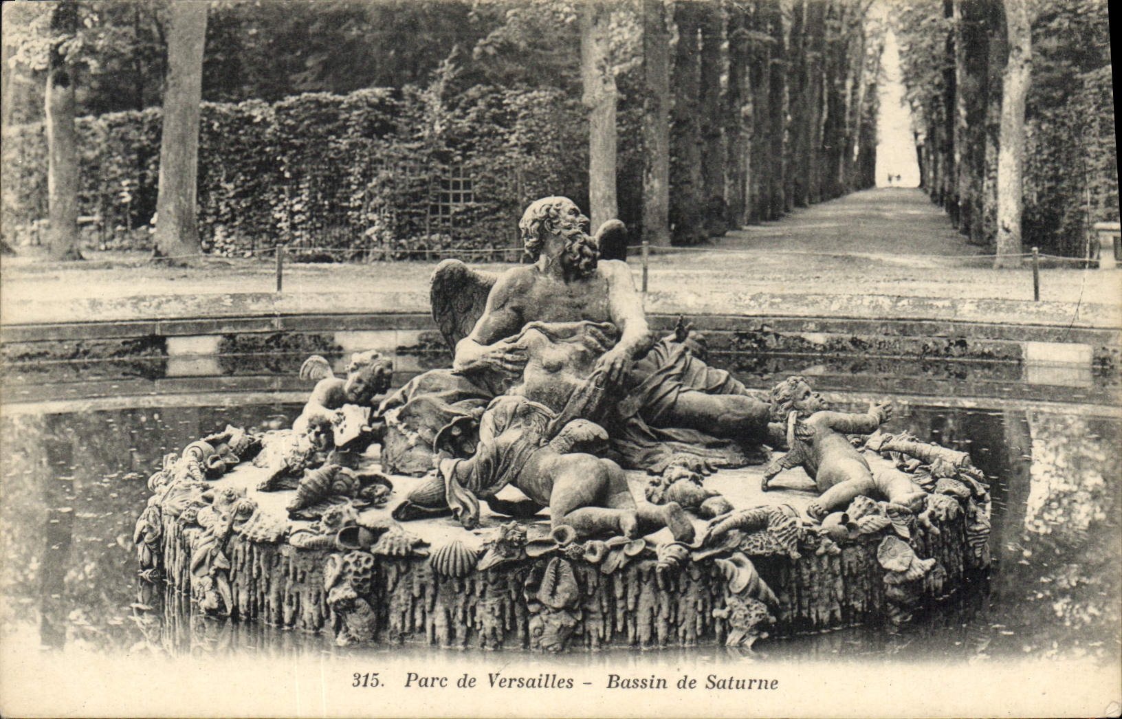 CPA Parc de Versailles Bassin de Saturne 