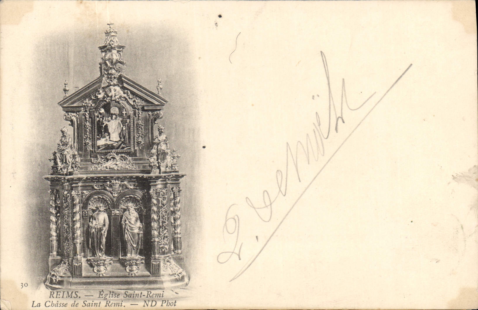 CPA Reims Eglise Saint Remi la Chasse de Saint Remi 