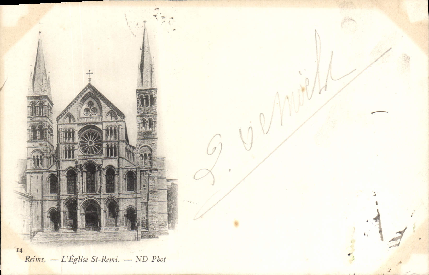 CPA Reims l'Eglise St Remi 