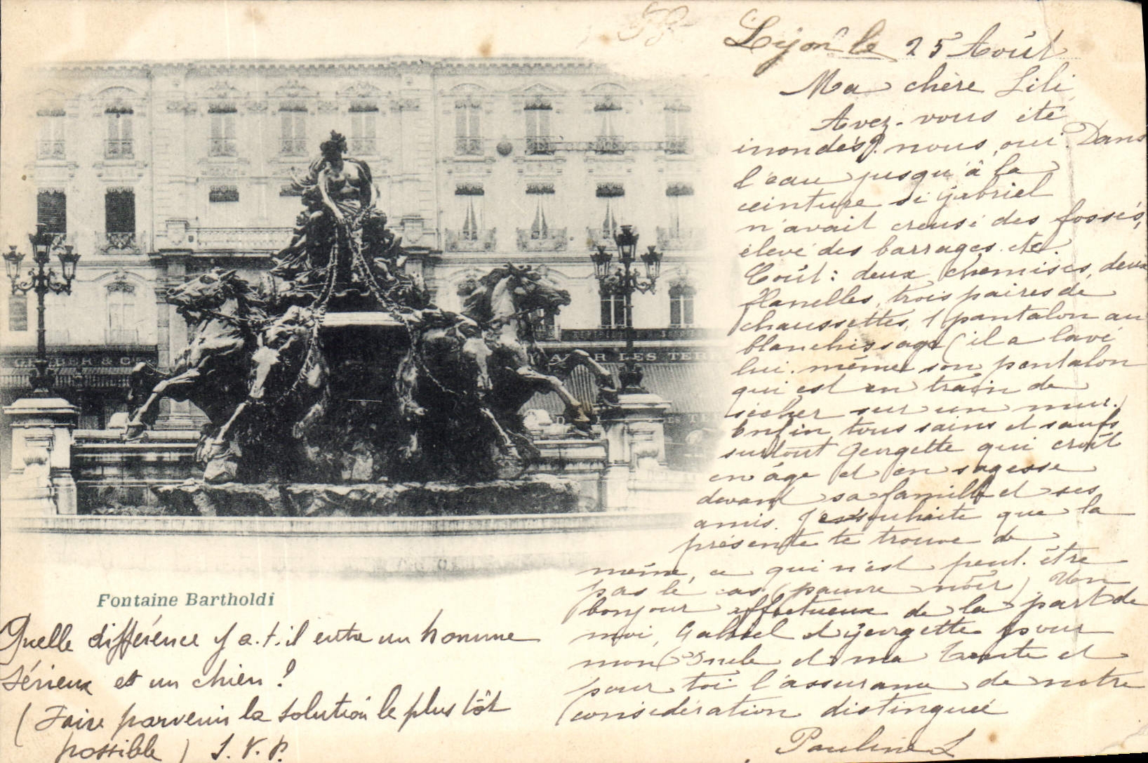 CPA Fontaine Bartholdi 