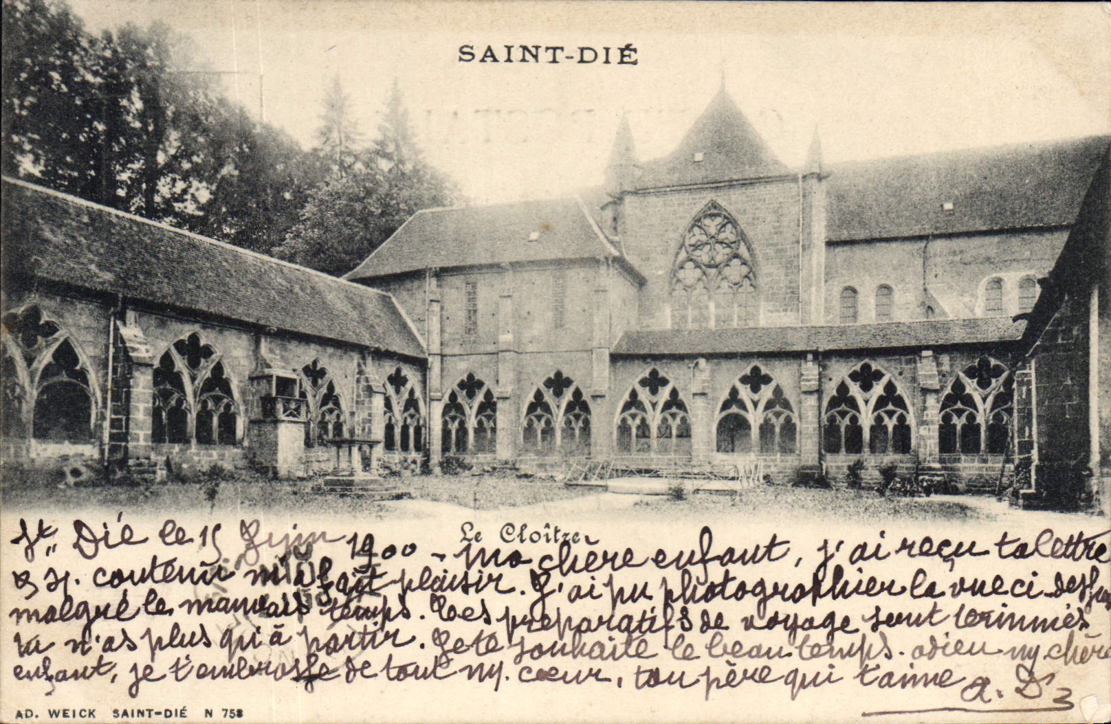 CPA Saint Die le Cloitre 