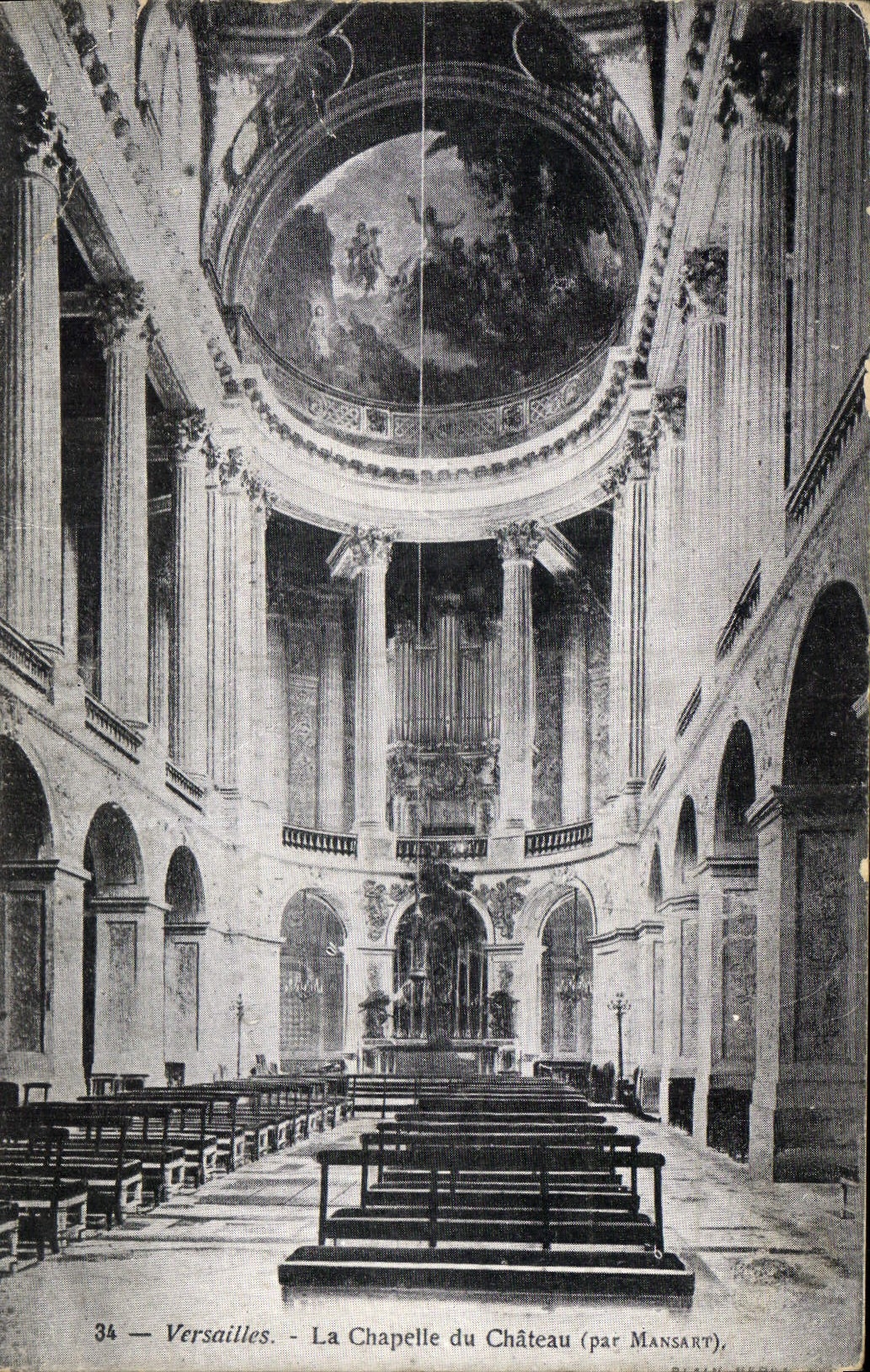 CPA Versailles la Chapelle du Chateau par Massart Orgue