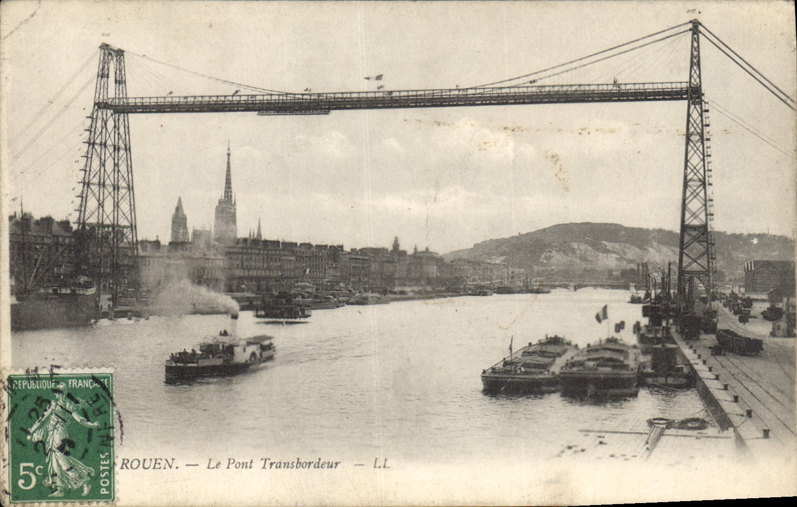 CPA Rouen le Pont Transbordeur 