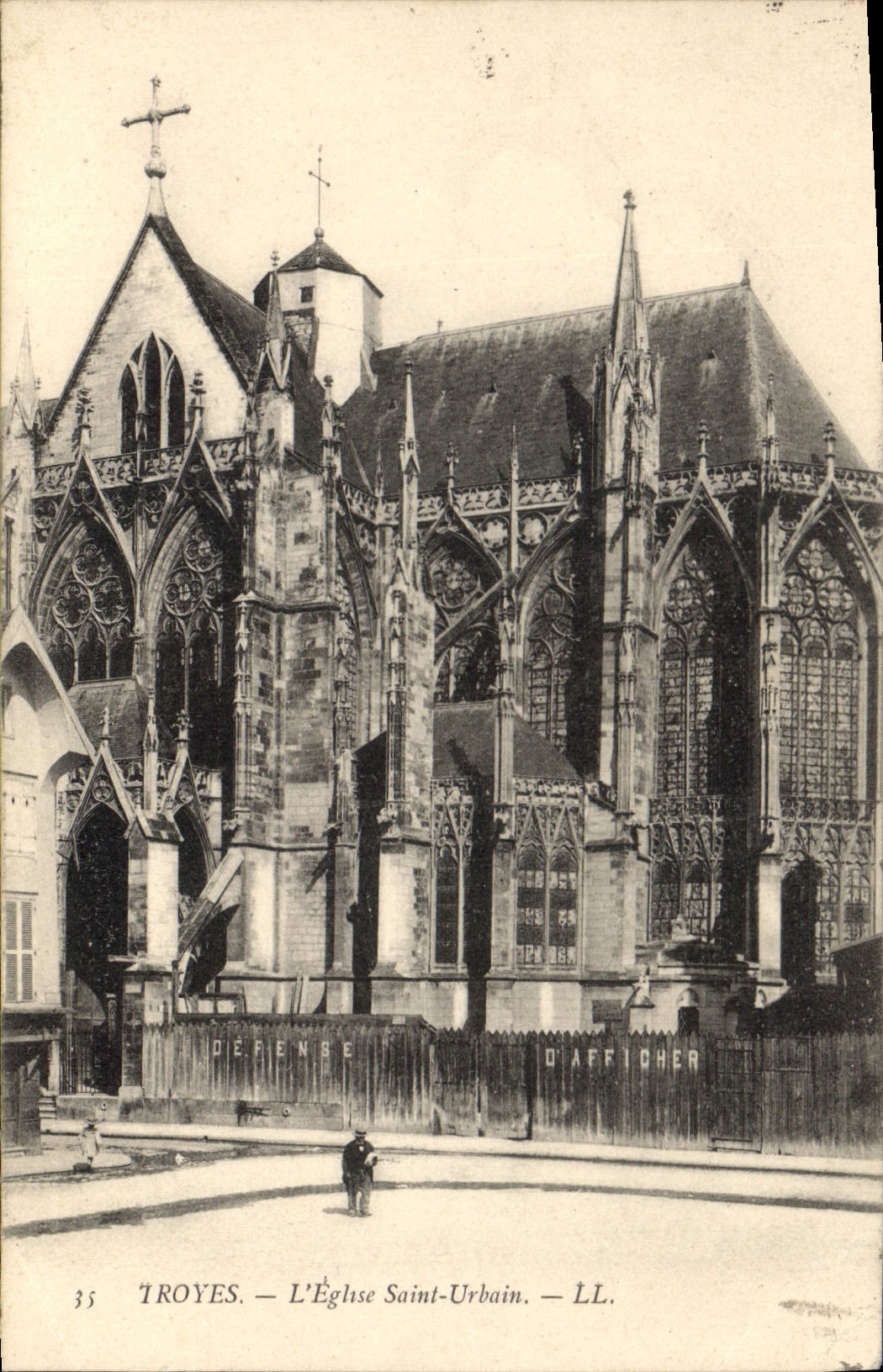 CPA Troyes l'eglise Saint Urbain 