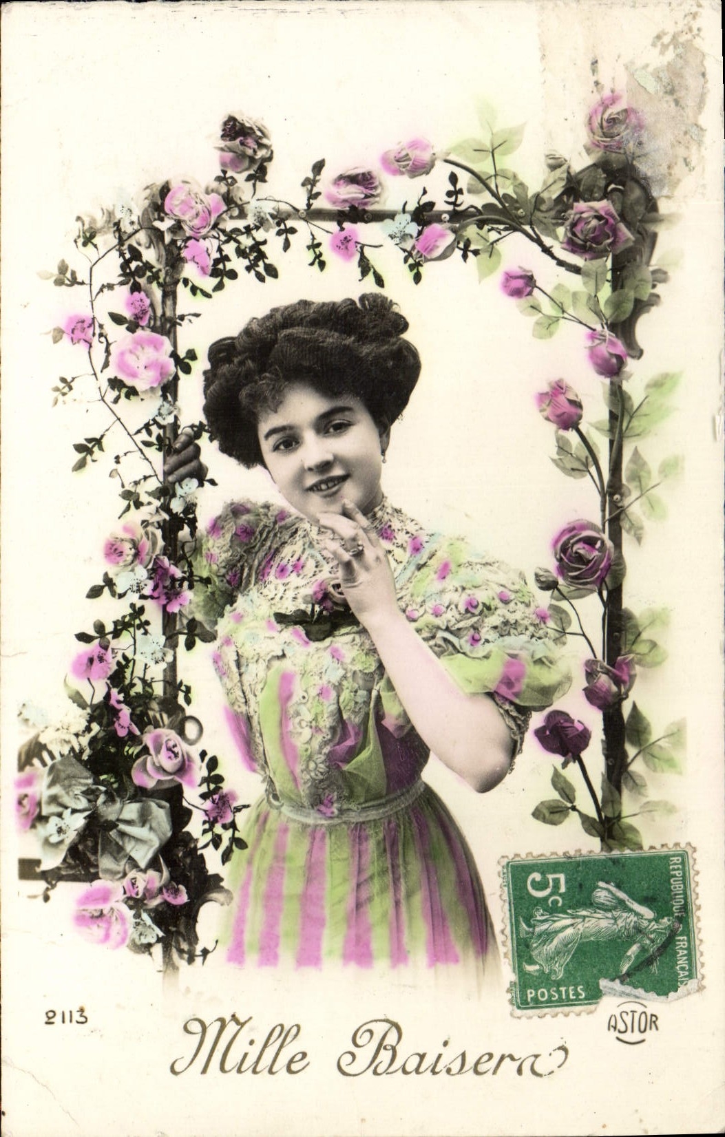 CPA Mille Baisers Femme