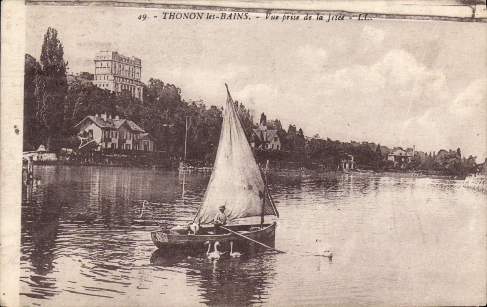 CPA Thonon les Bain vue prise de la jetee