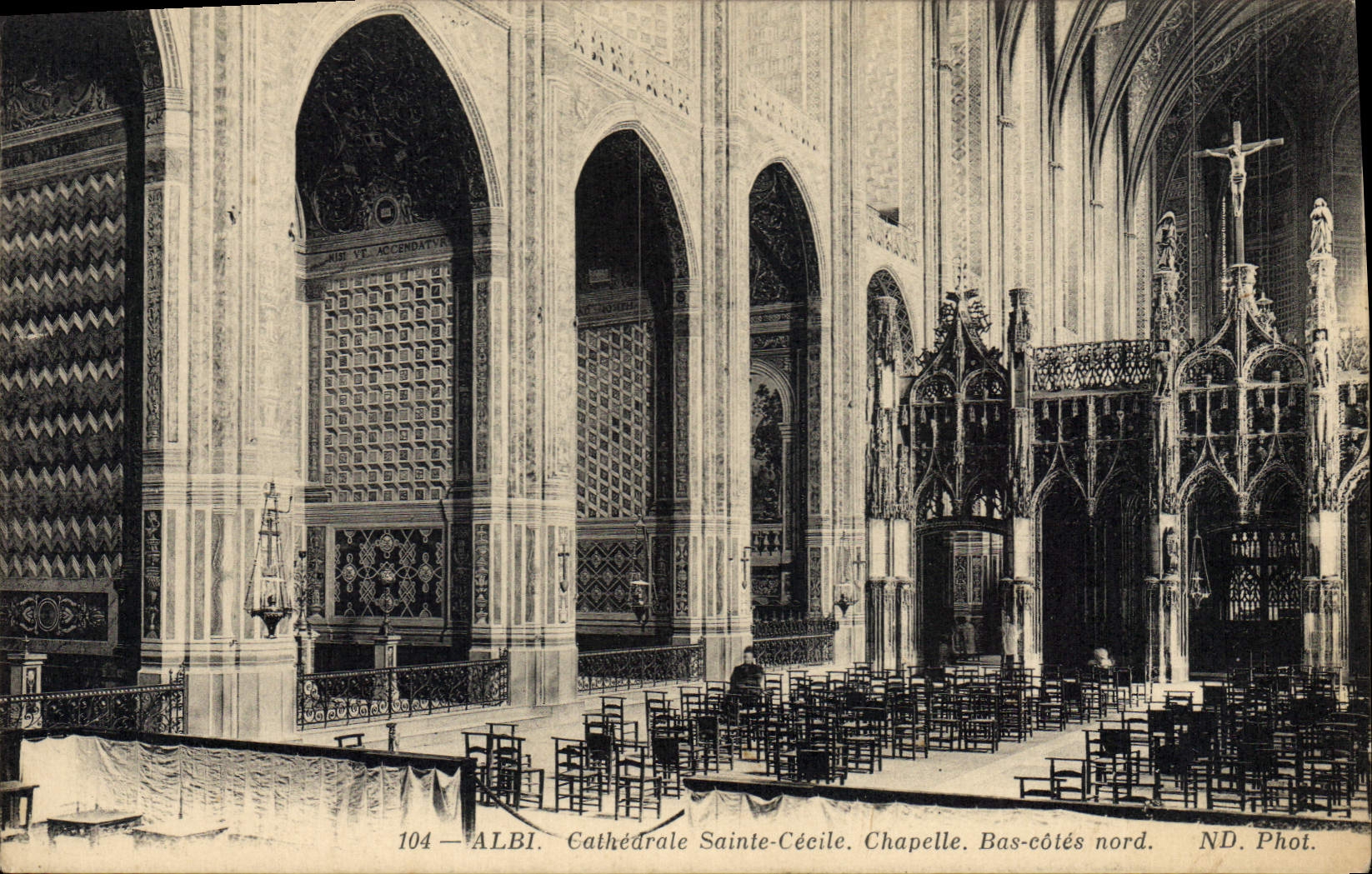 CPA Albi Cathedrale Sainte Cecile Chapelle Bas cotes nord 