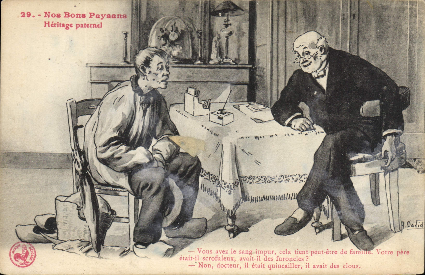 CPA Nos Bons Paysans Heritage paternel