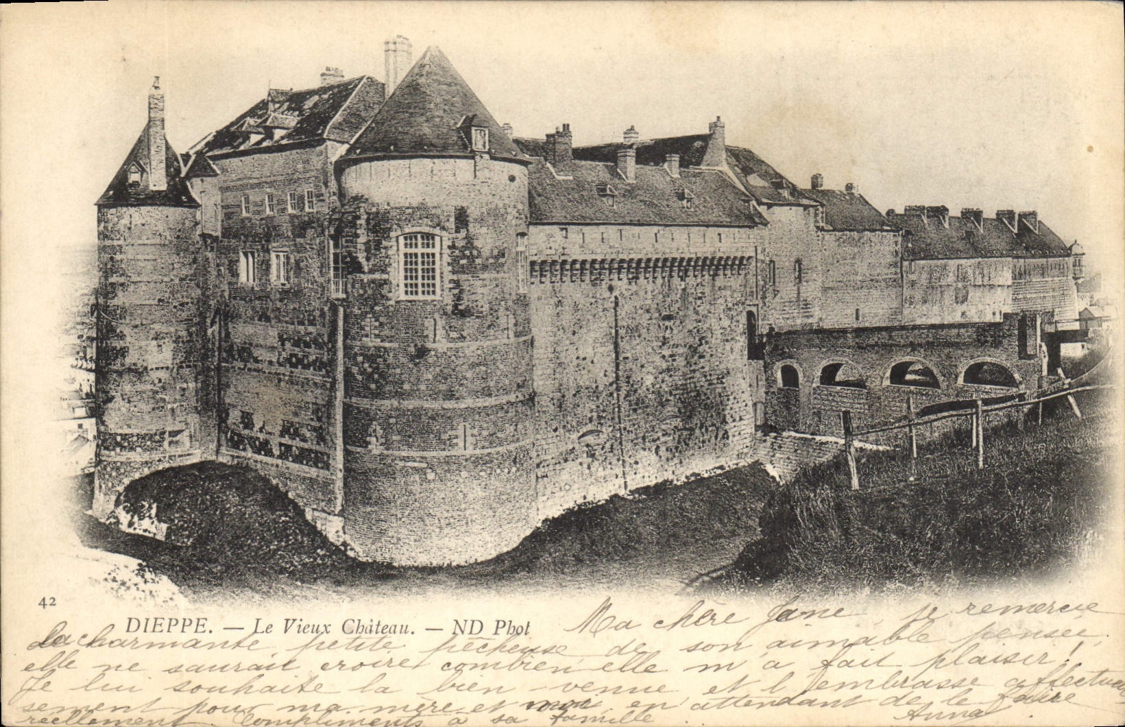 CPA Dieppe Le Vieux Chateau 