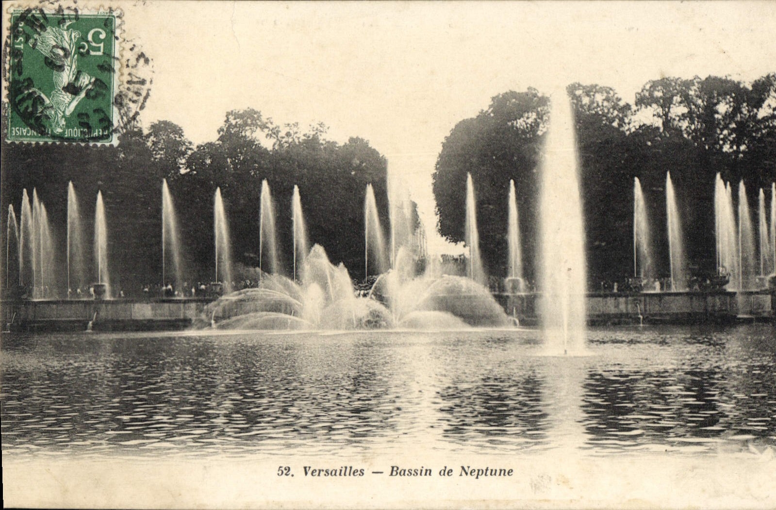 CPA Versailles Bassin de Neptune 