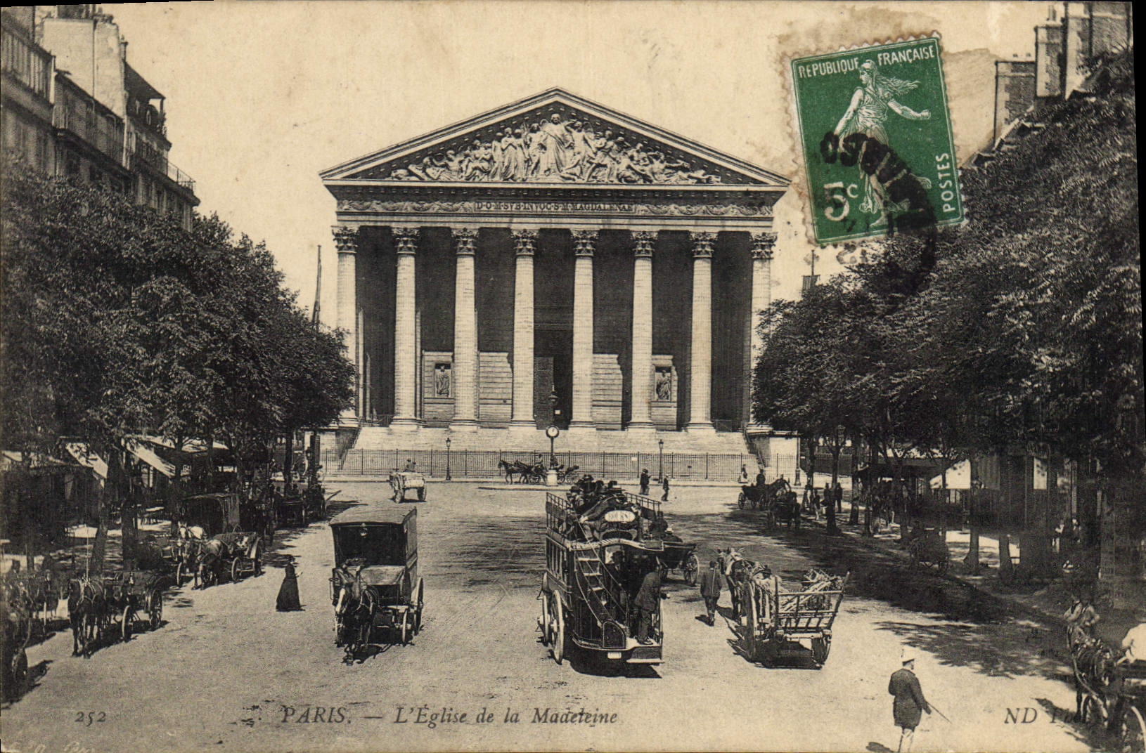CPA Paris L'Eglise de la Madeleine 