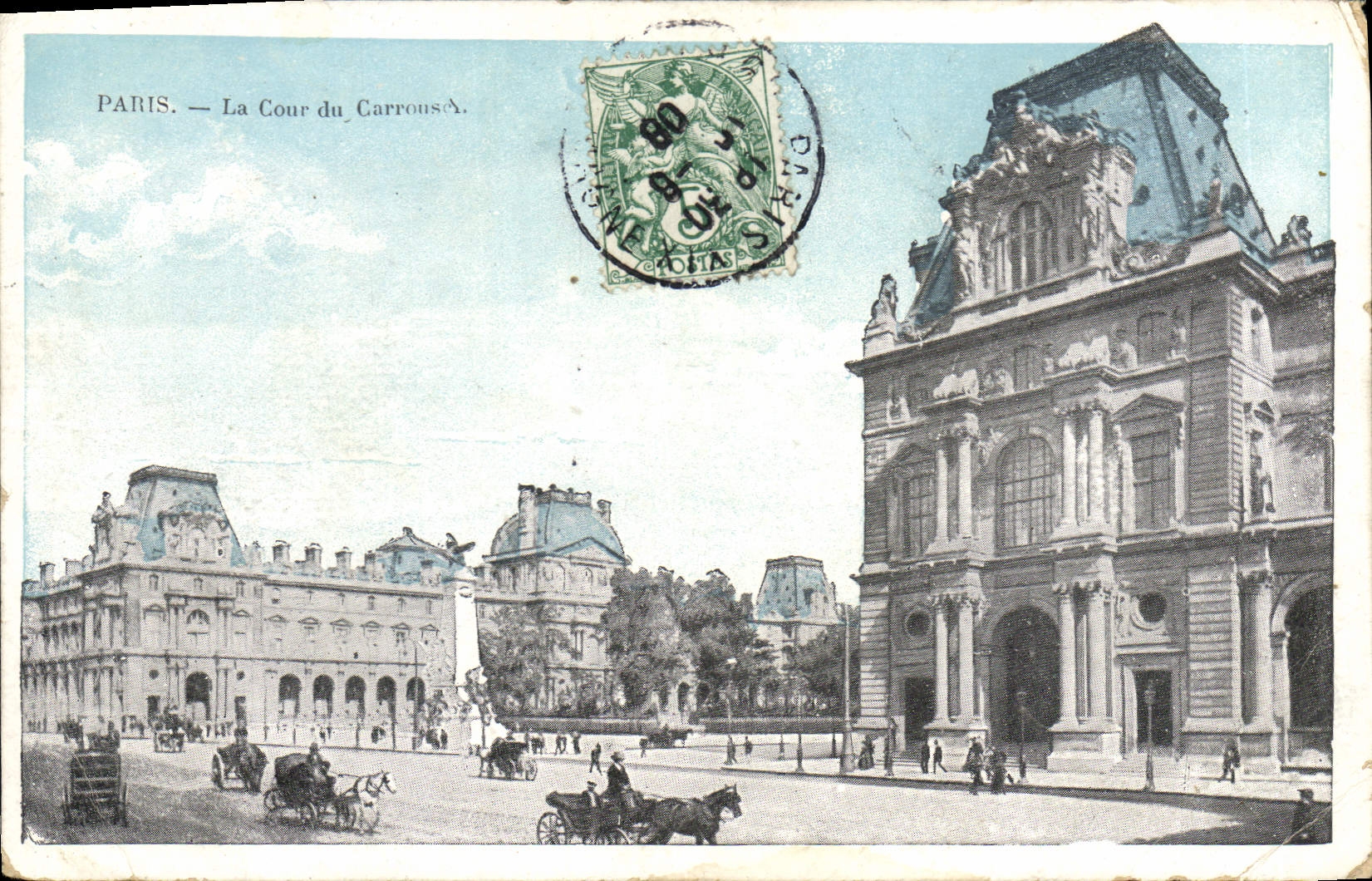 CPA Paris La Cour du Carrouises 