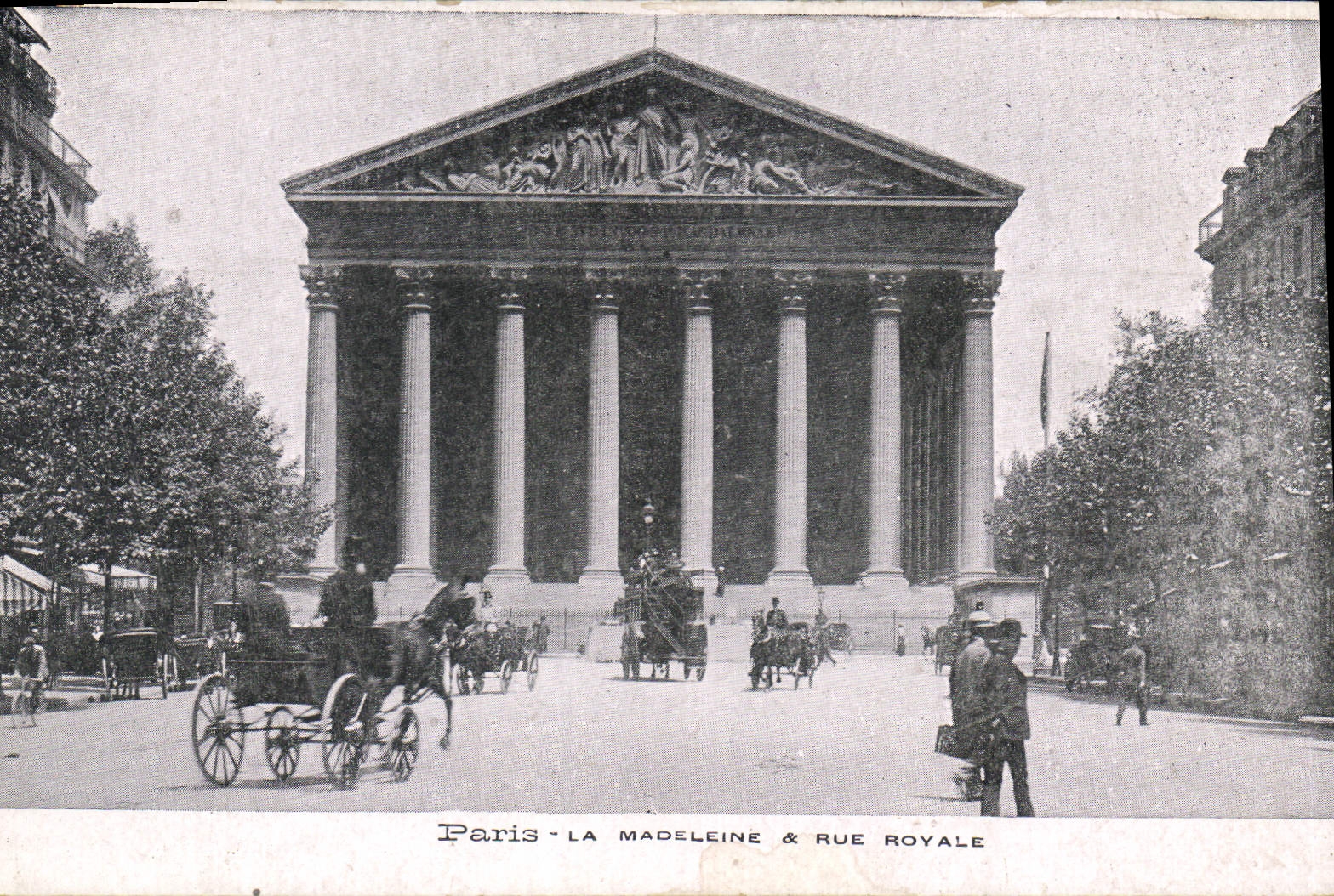 CPA Paris La Madeleine & Rue Royale  