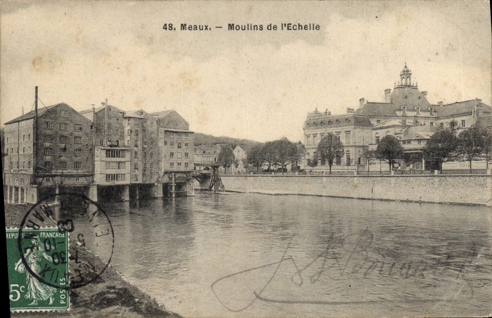 CPA Meaux Moulins de l'Echelle