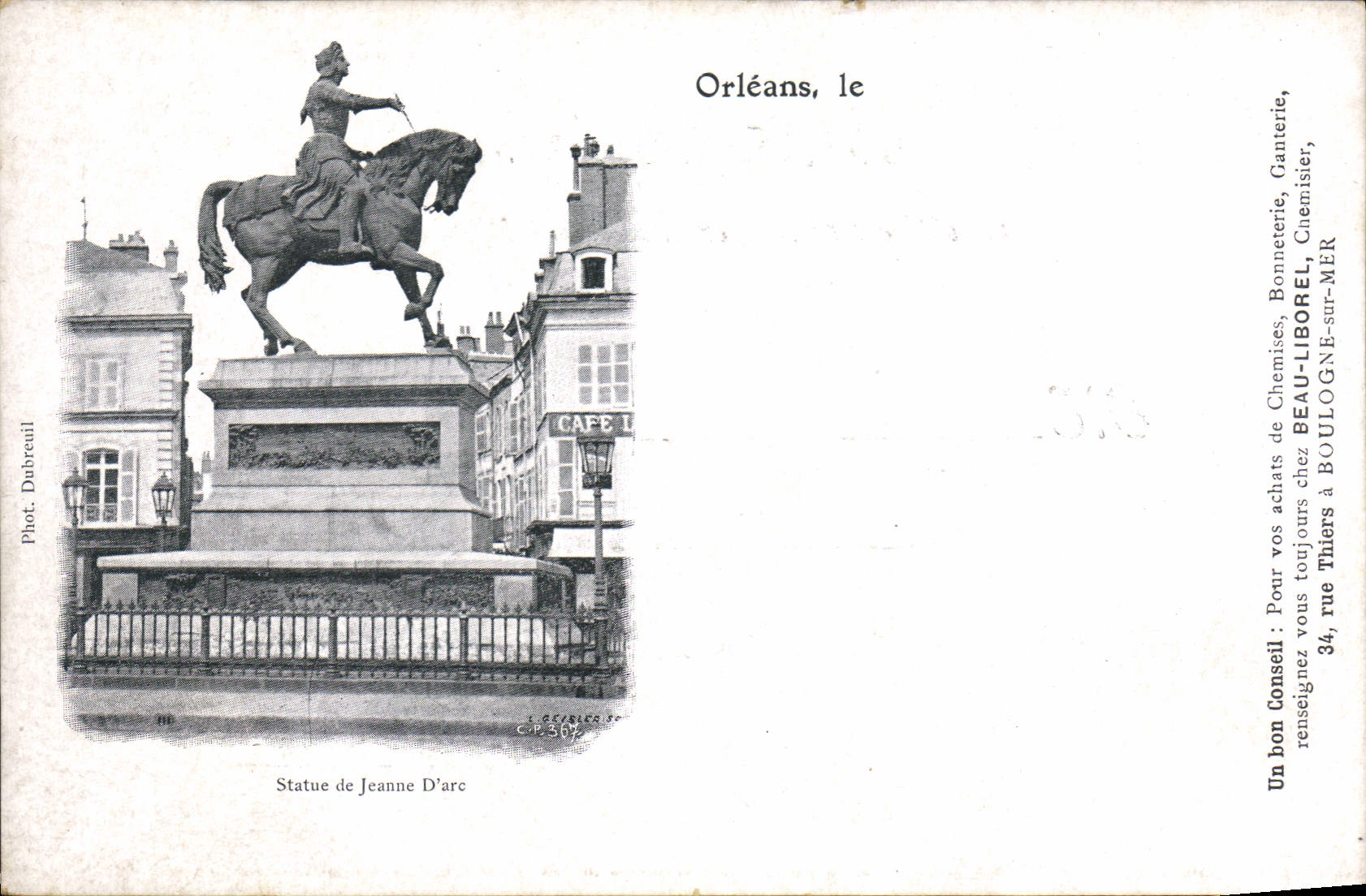 CPA Orleans Statue de Jeanne d'Arc 