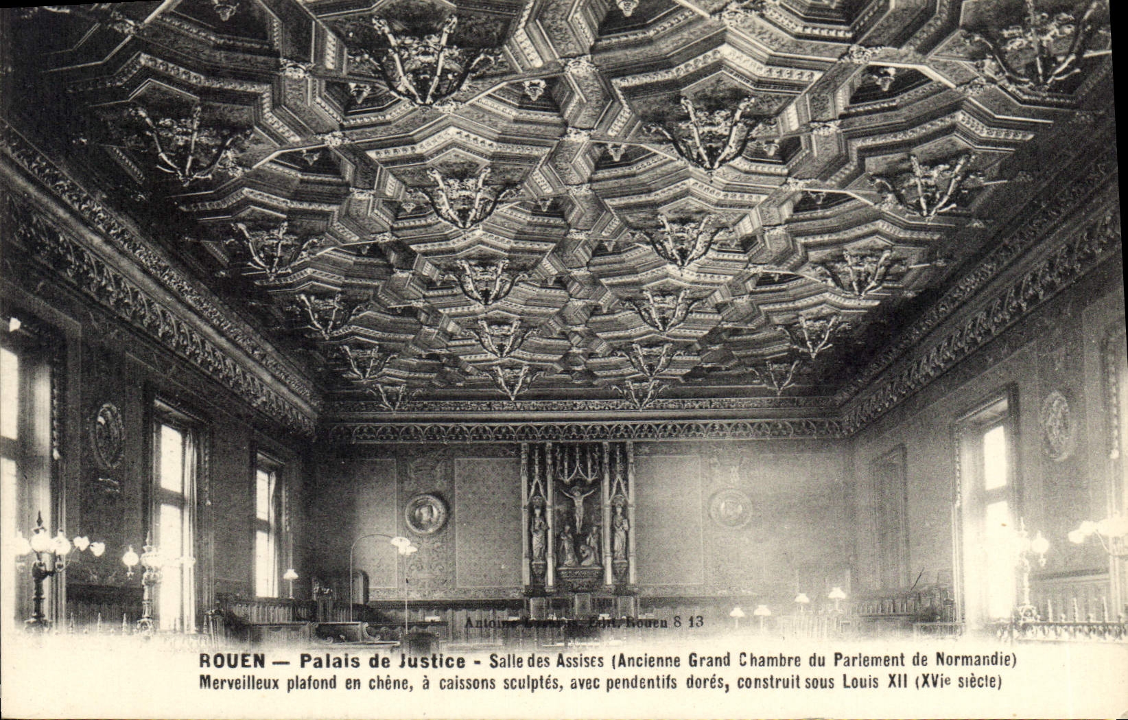 CPA Rouen Palais de Justice Salle des Assieses