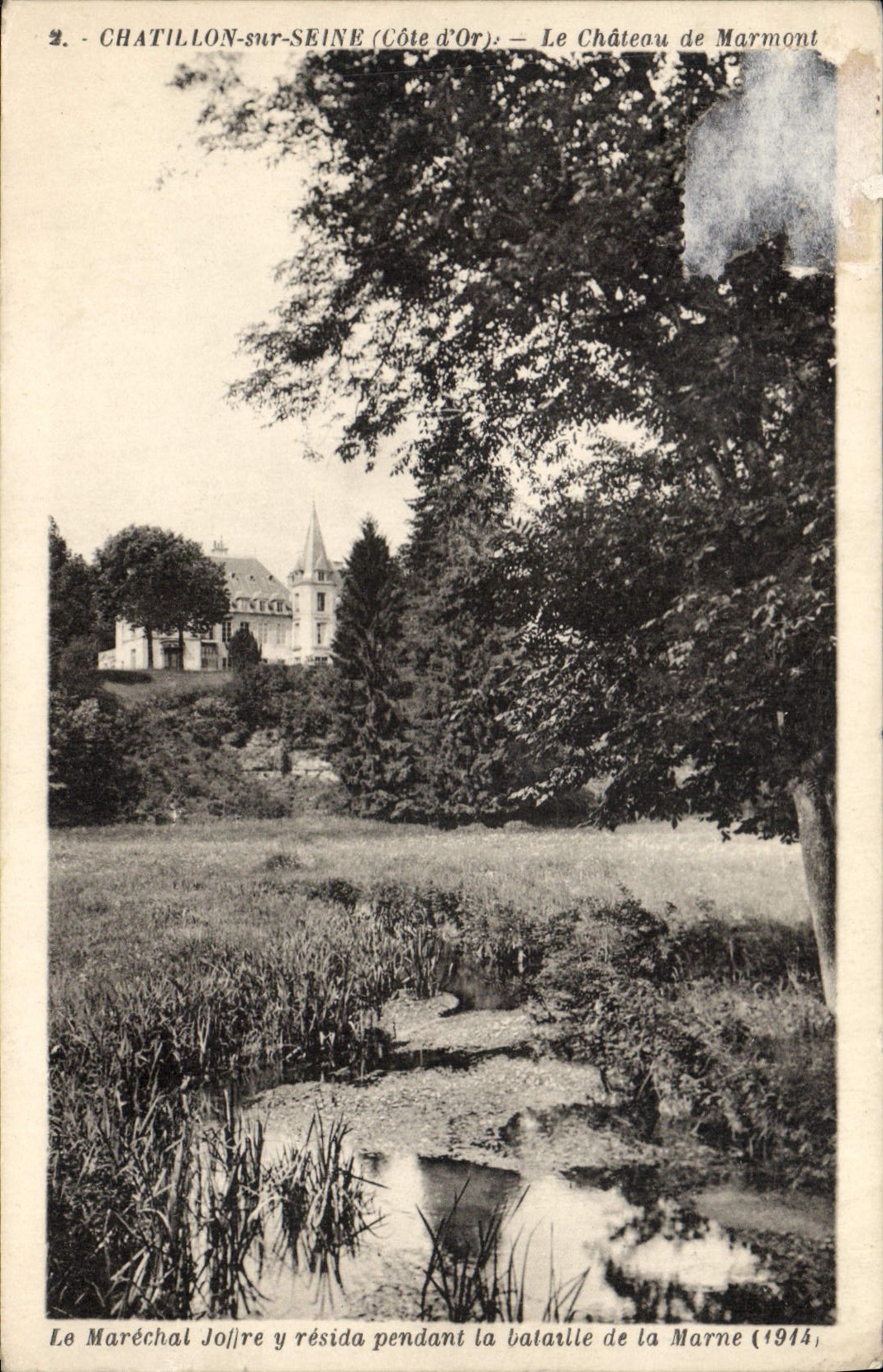 CPA Chatillon sur Seine Cote d'Or Le Chateau de Marmont 