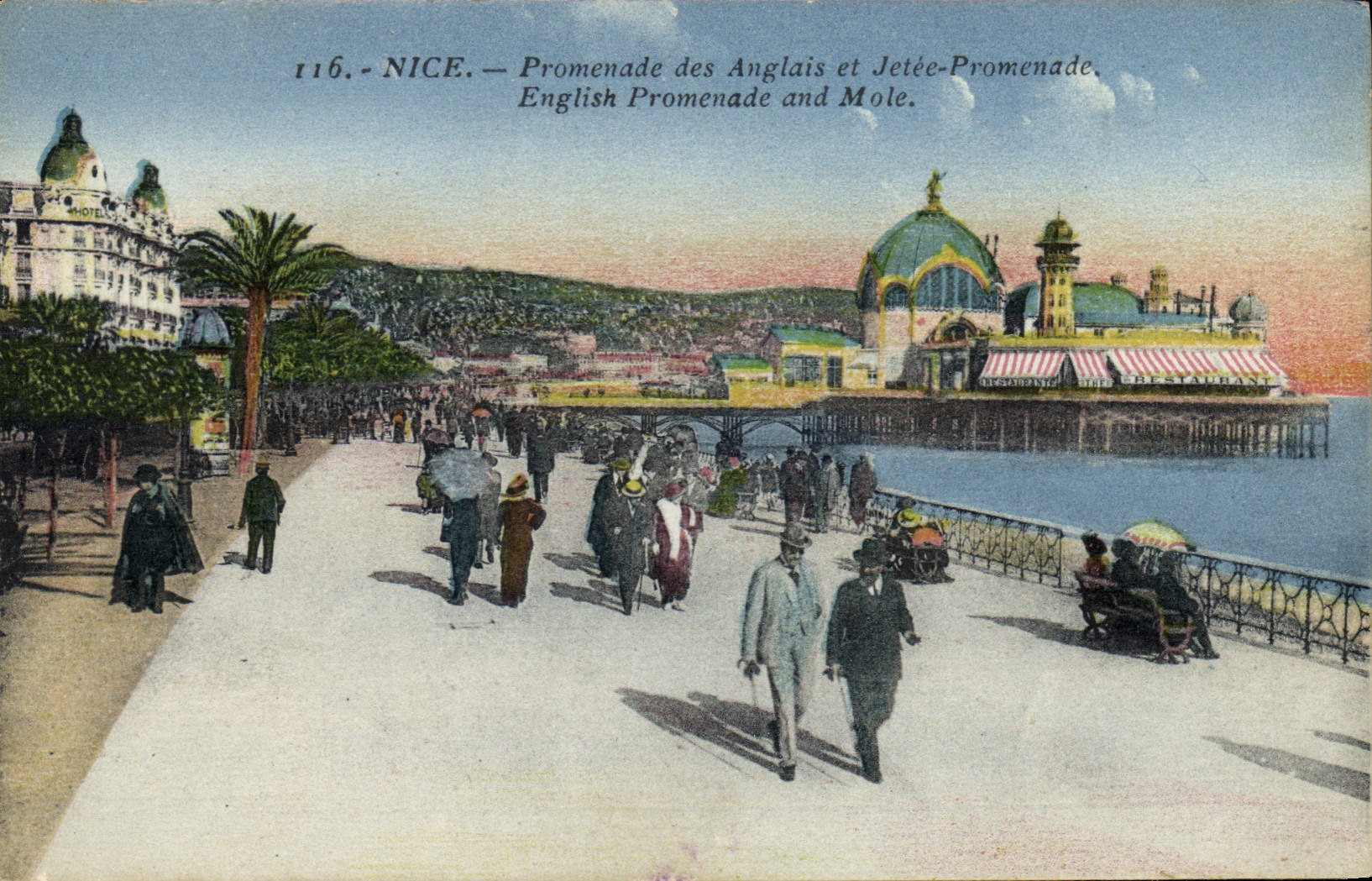 CPA Nice Promenade des Anglais et Jetee Promenade 