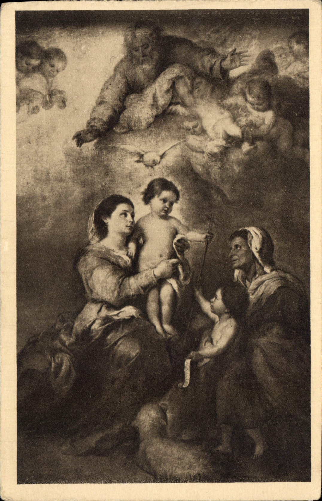 CPA Musee du Louvre Murillo La Sainte Famille 