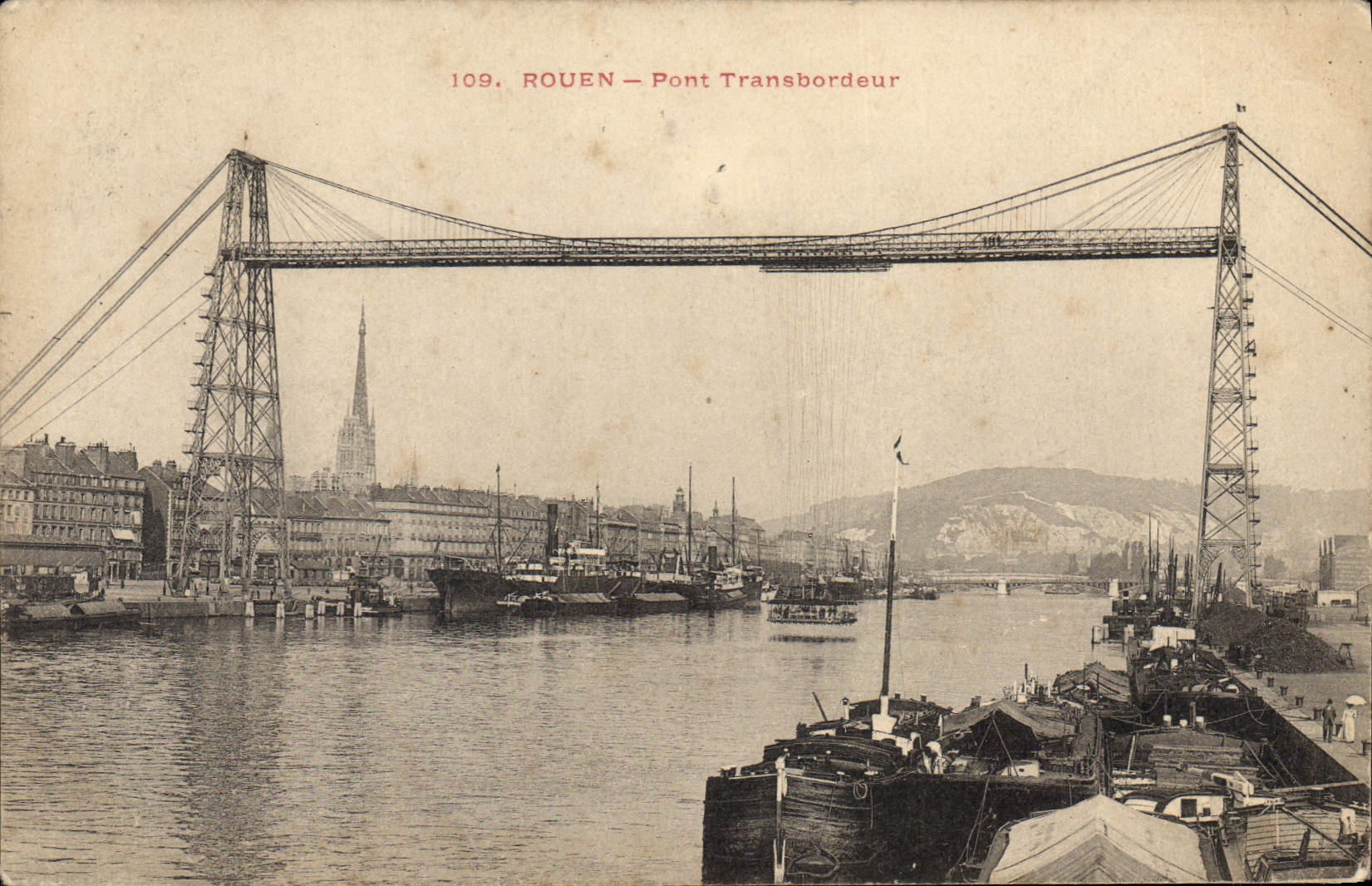 CPA Rouen Pont Transbordeur 