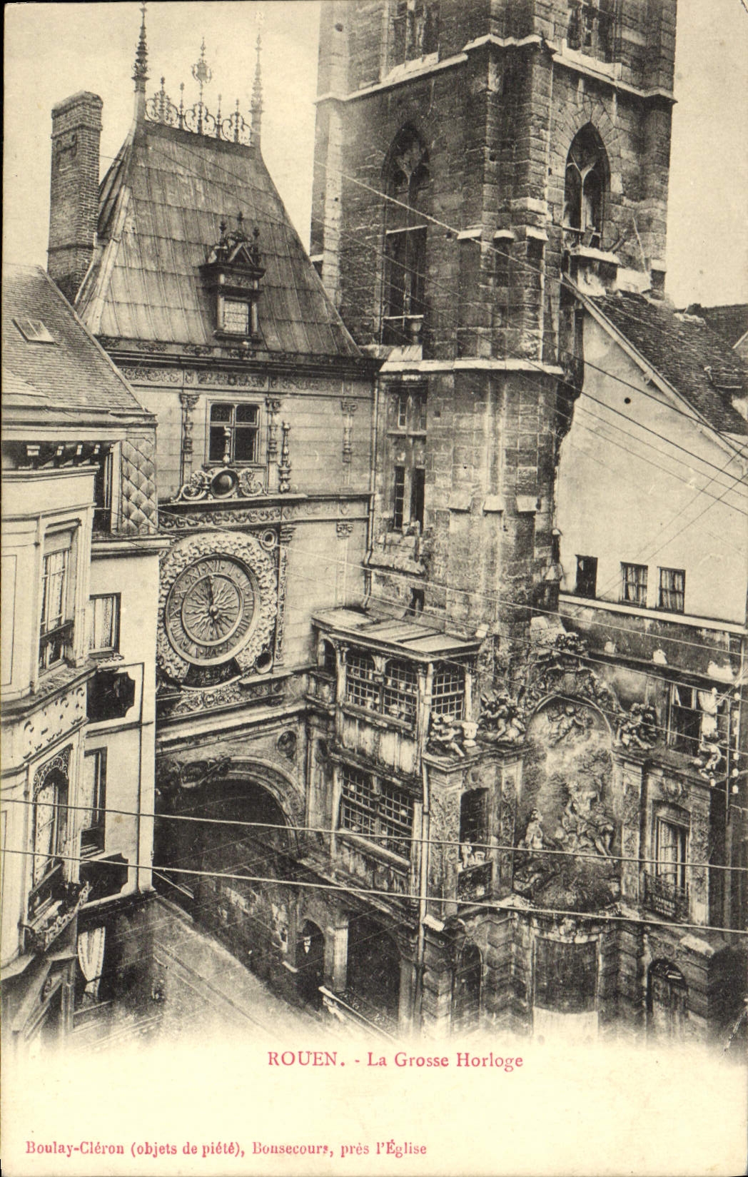 CPA Rouen La Grosse Horloge 
