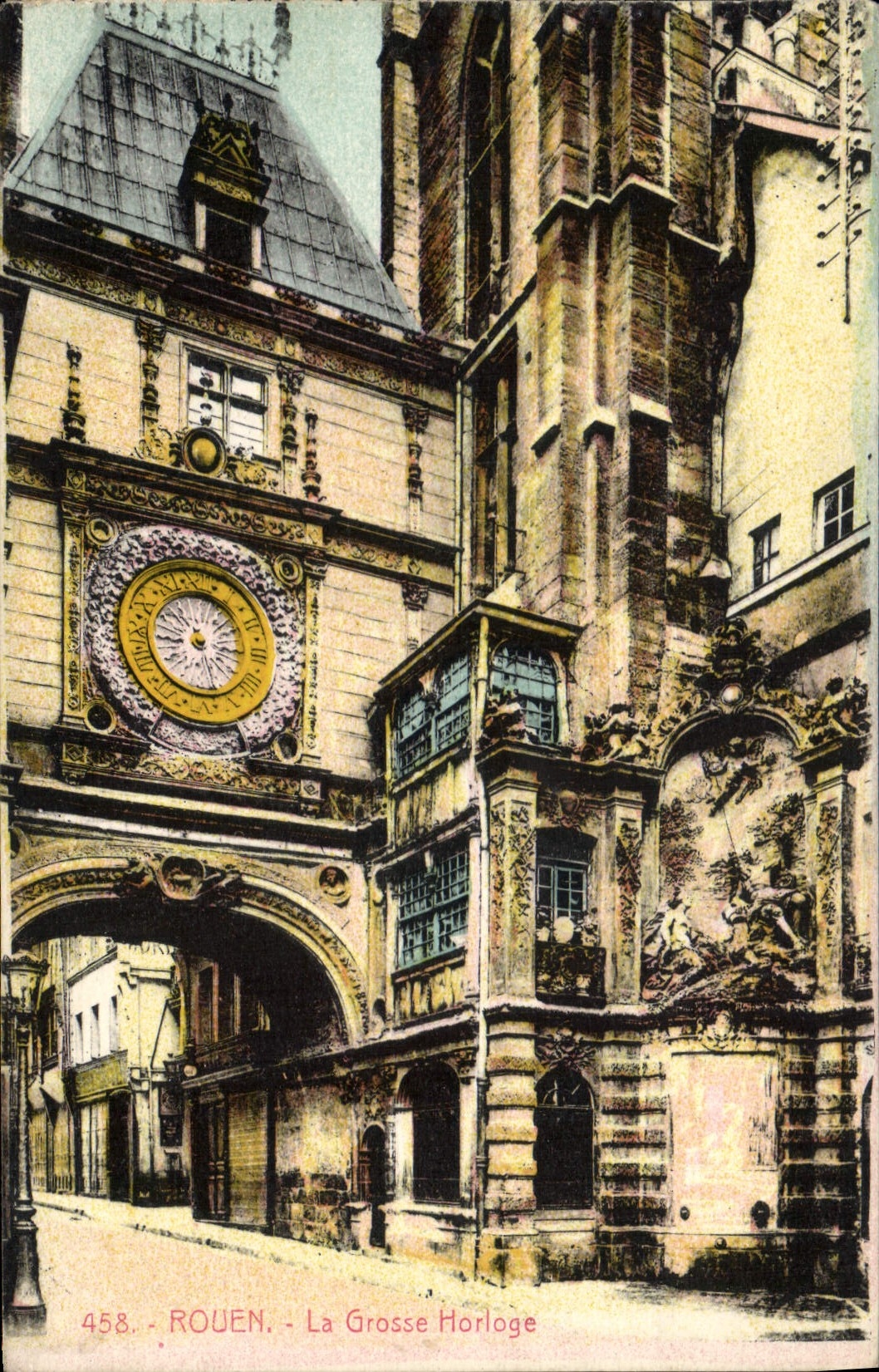 CPA Rouen La Grosse Horloge 
